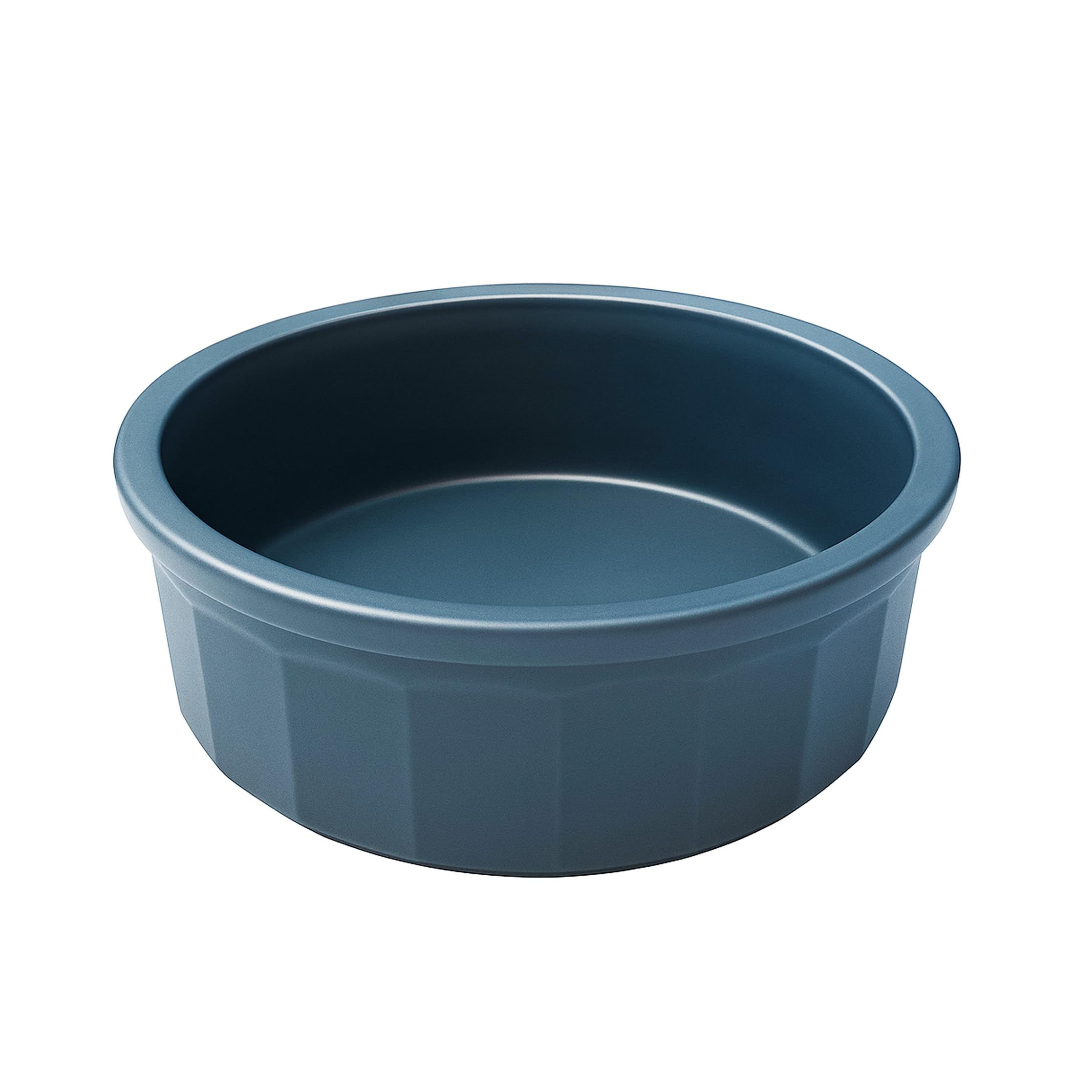Pet Crock Bowl - Thick Durable Plastic Non-Tip Food & Water Dish for Dogs, Cats & Small Animals - 8 Inch Diameter - Indoor/Outdo