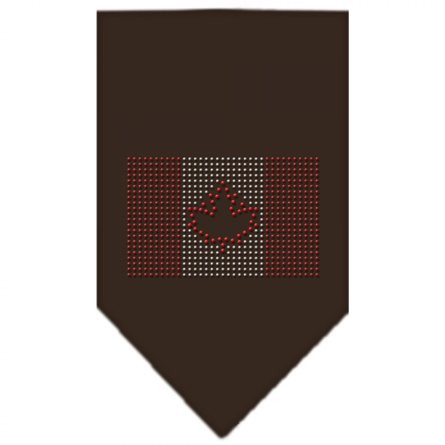 Mirage Pet Products Canadian Flag Rhinestone Bandana, Small, Cocoa