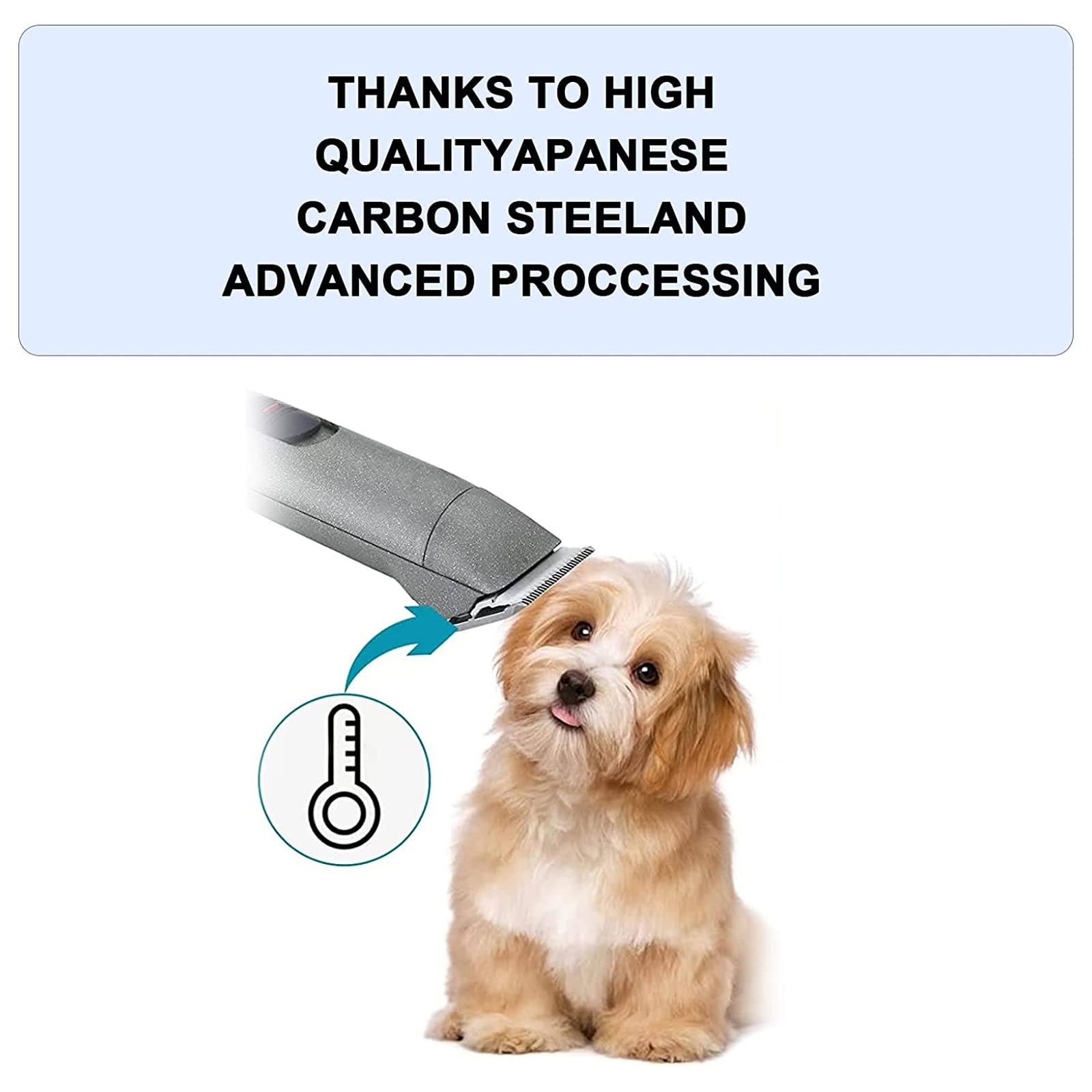 2Pc 4Fc Blade Detachable Pet Clipper Replacement Blades Compatible With Andis Pet Clipper/Oster A5/Wahl Km Series Dog Clipper,Ceramic Blade & Stainless Steel Blade