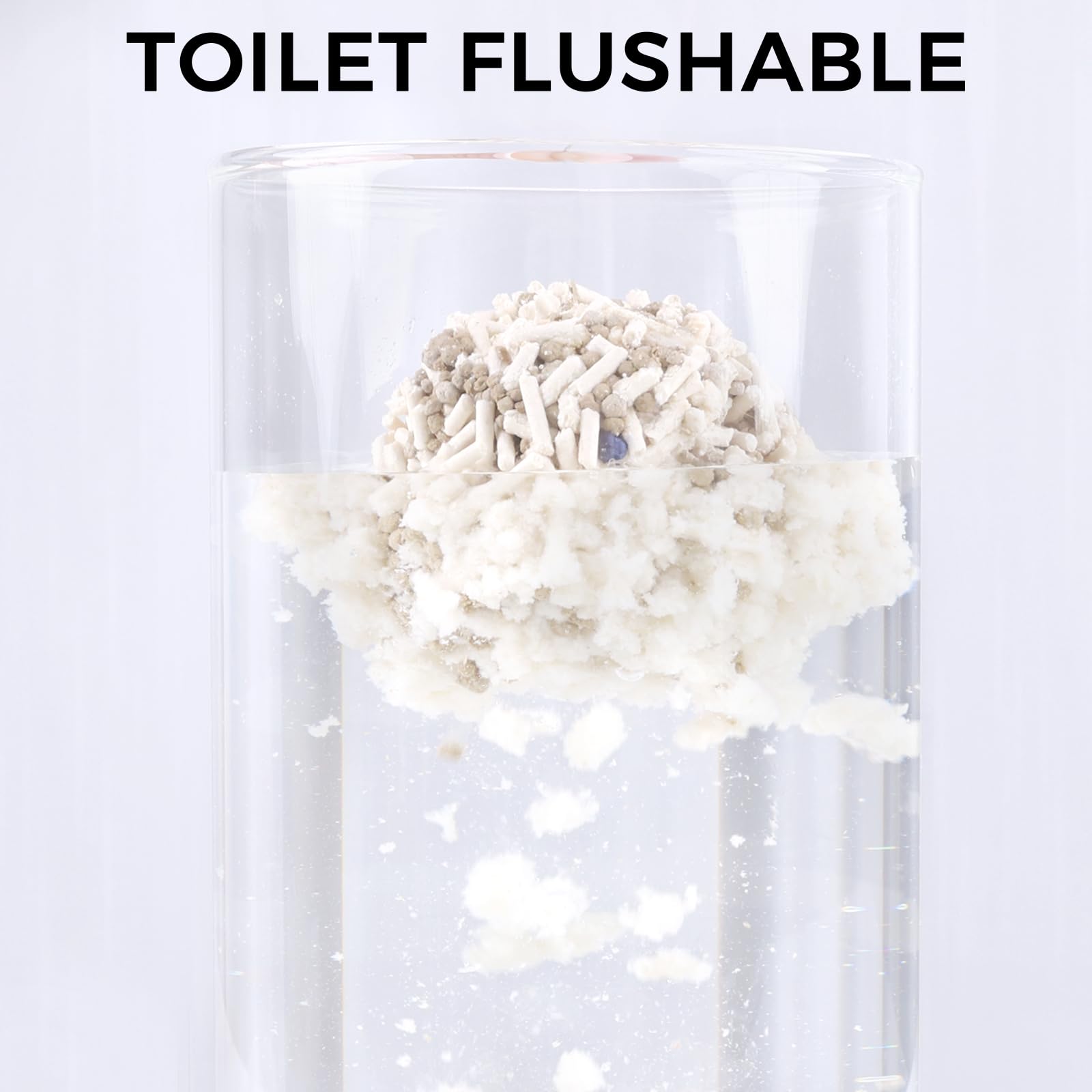 Dustnix Mixed Cat Litter Fast Clumping,Ultra Absorbent,Natural Ingredients Litter,Water Dissolvable,Dust-Free,Low Tracking Bento