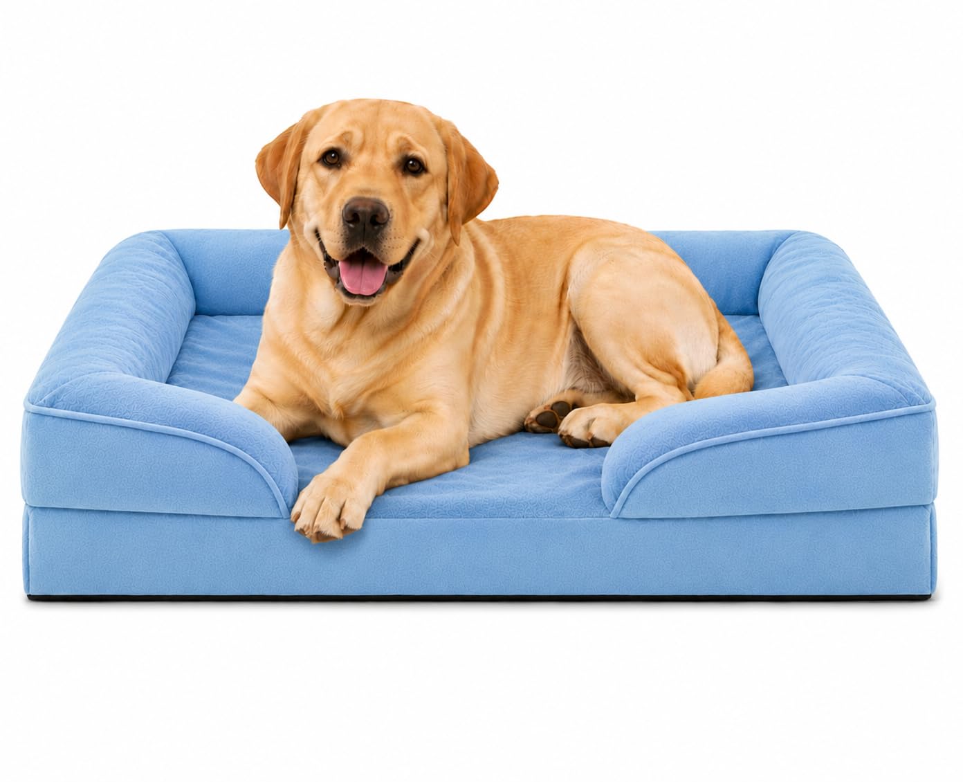 PawHaven Dog Bed Comfortable Dog Mattress for Sleeping, Washable pet Bed for Dogs (Sky Blue Color, 36x27x3 inch)