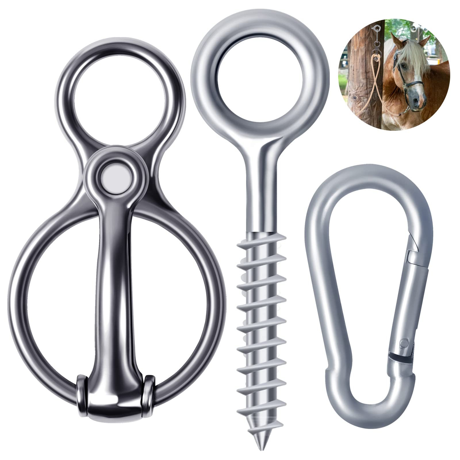 Blocker Tie Ring For Horses,Horse Tack And Supplies Horse Accessories,Horse Tie Ring Prevents Horses From Pulling Back Sturdy St