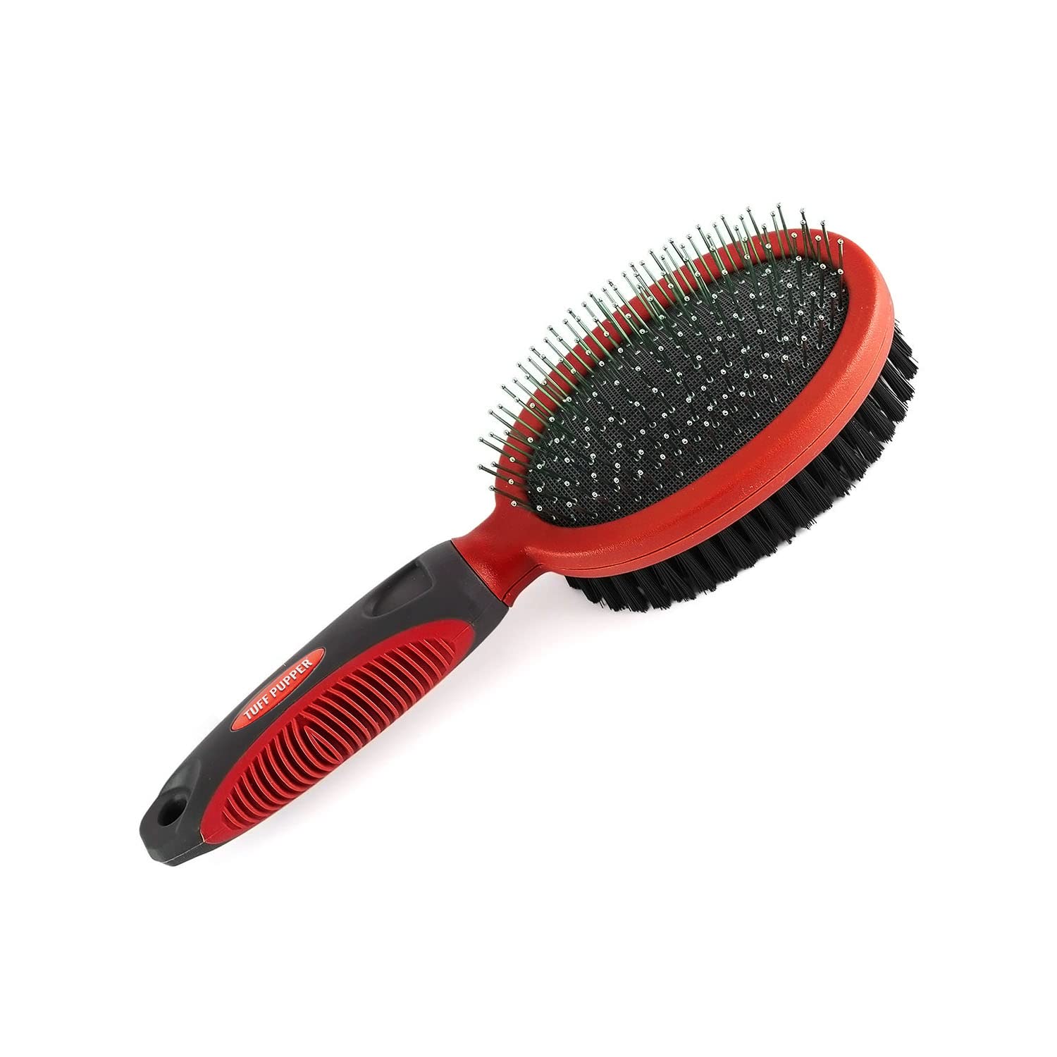 Tuff Pupper Double Sided Dog Brush, Detangling Tool For Dogs And Cats, Pin & Bristle Pet Brush, For And Hair Types, With Comfort