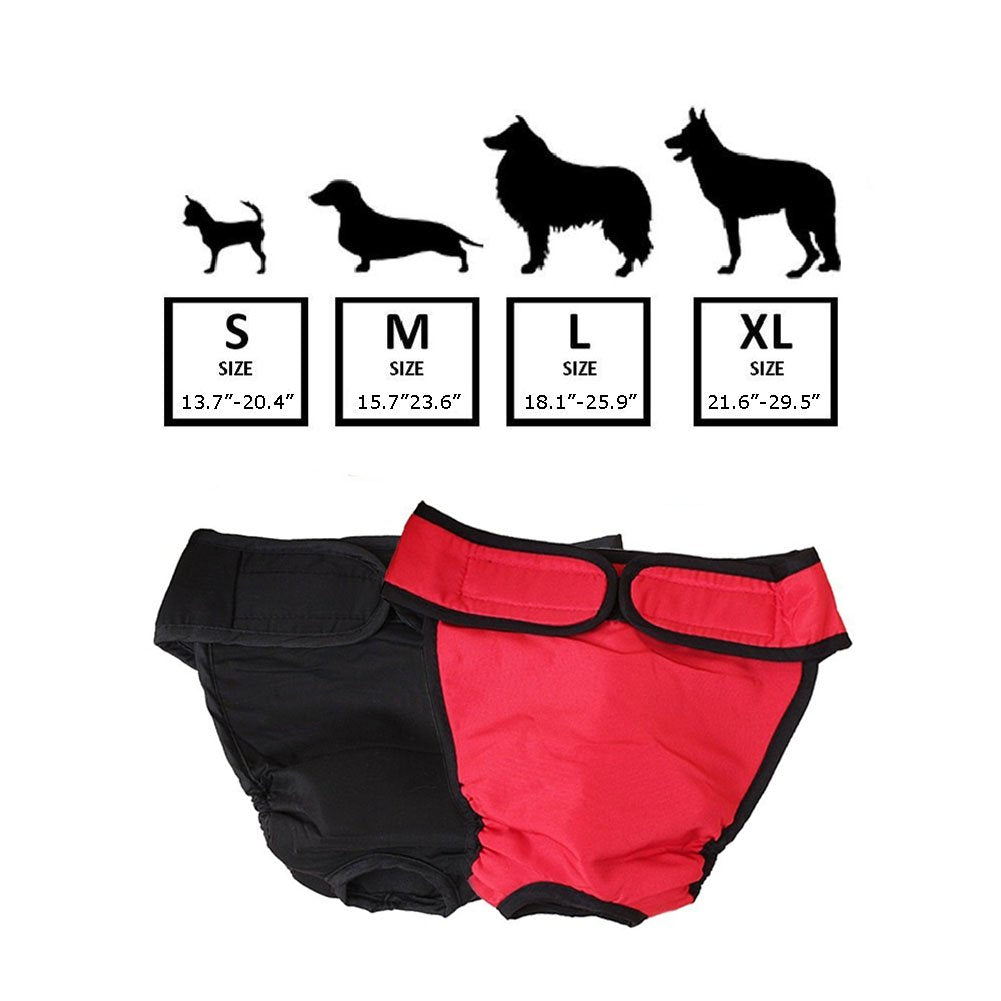 Nacoco 2 Pack Female Dog Diapers For Small Medium And Large Dogs, Adjustable And Leakproof Doggie Sanitary Panties, The Harassme