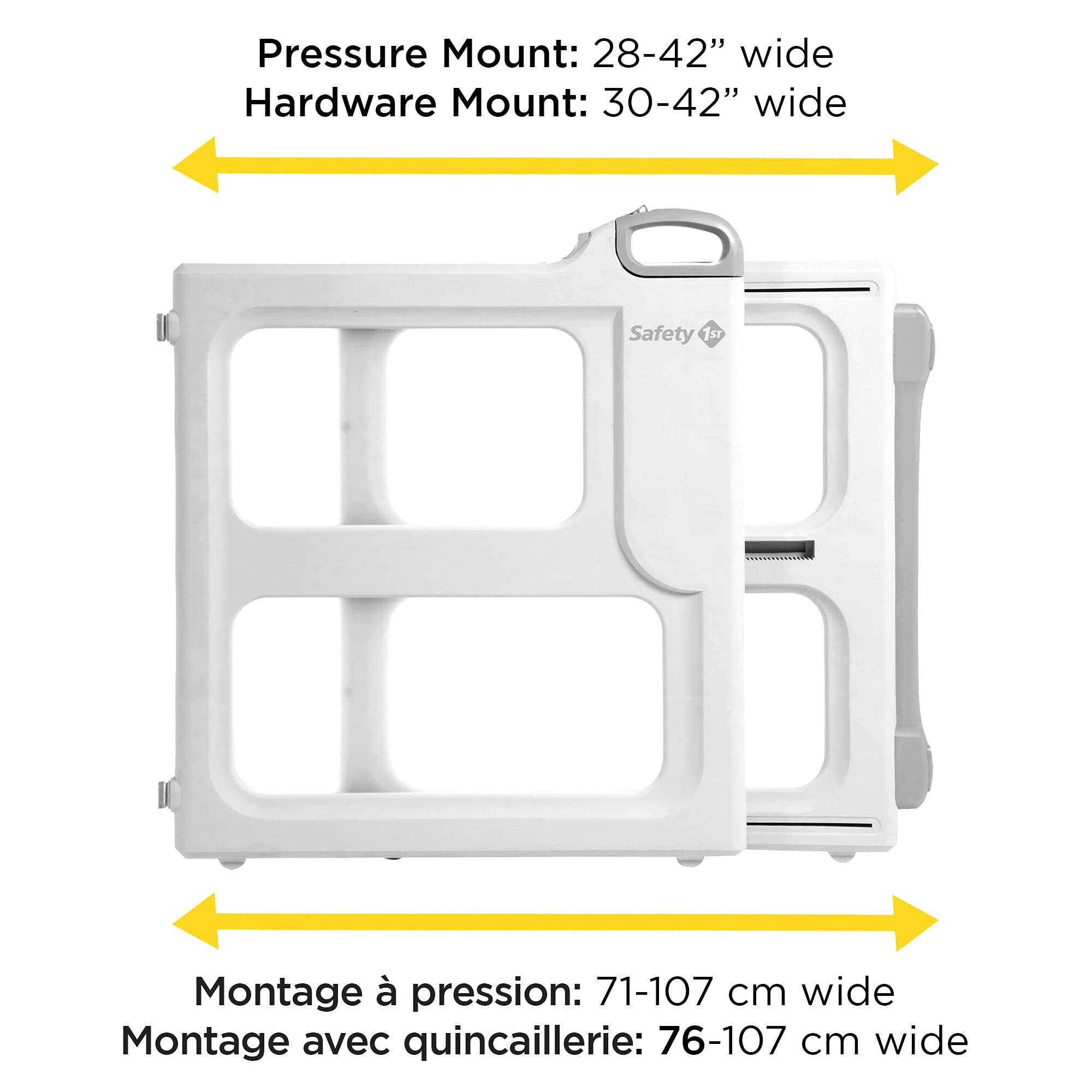 Perfect Fit Safety Gate - White, 28' To 42'