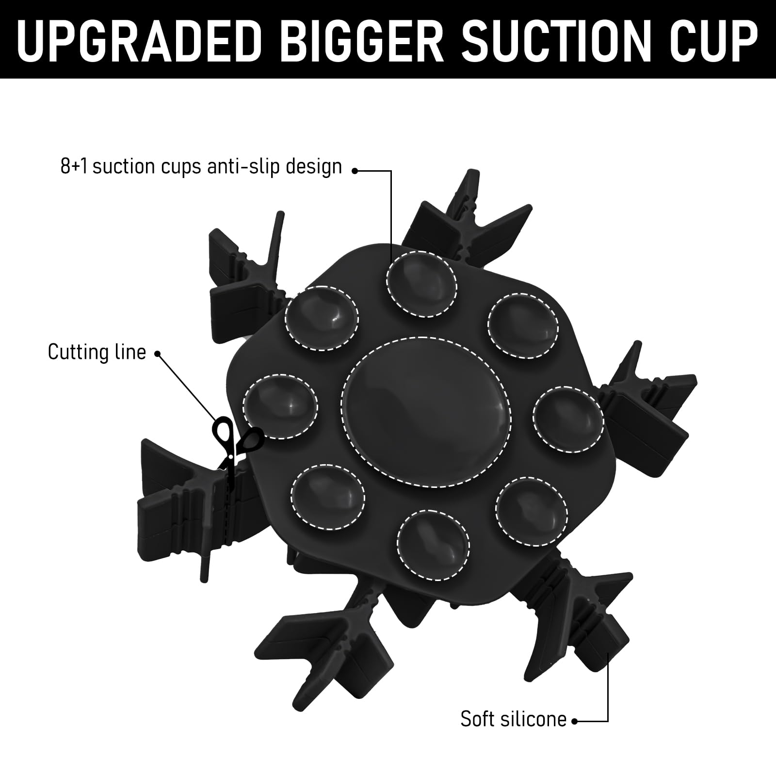 Dog Slow Feeder Insert Silicone Suction Cup For All Breed Regular Elevated Stainless Steel Dogs Bowls 4.7-7'', Anti-Slip Cat Pup