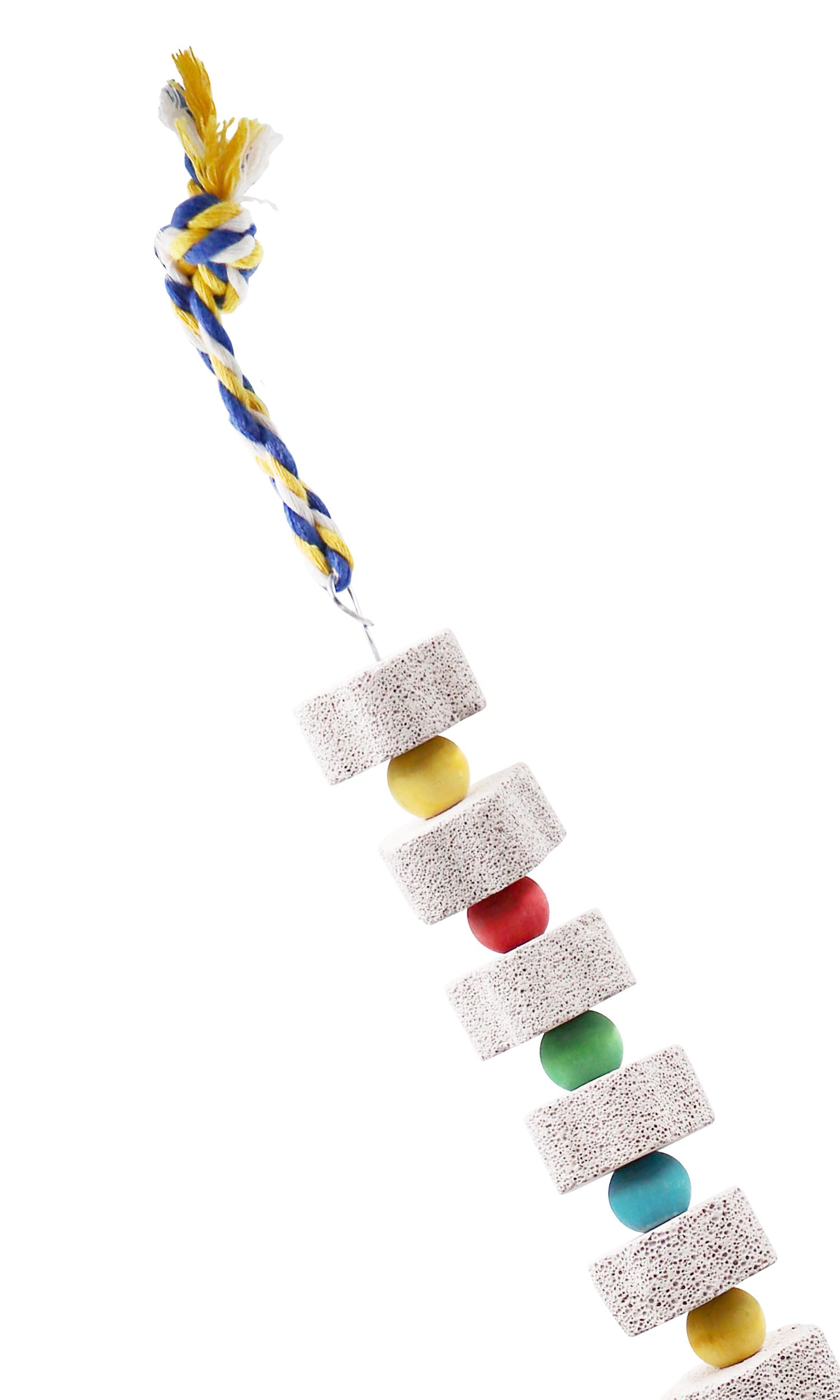 2 Pack 27 Inches Extra Long Bird Chewing Toy, Parrot Beak Grinding Calcium Stone With Bells, Bird Cage Accessories, Cage Toys Fo