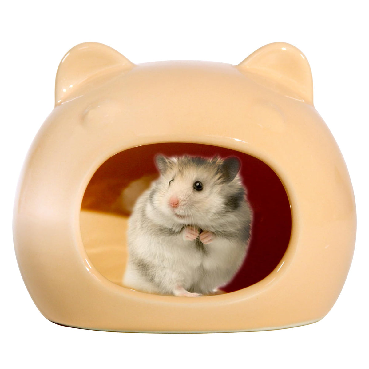 Ceramic Hamster Hideout Hamster House Guinea Pigs Hideout Accessories Hamster cage Accessories Chinchillas Hedgehogs Den and Sma