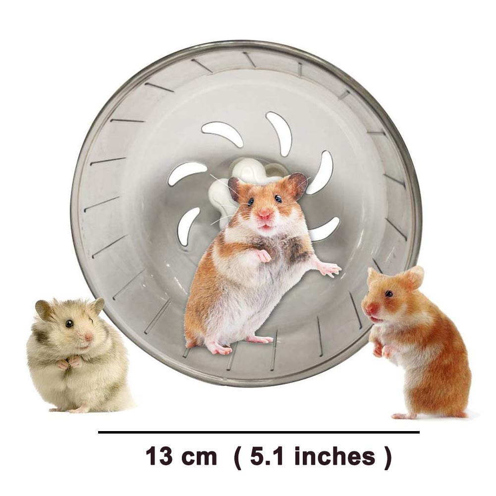 Goldeal 5.1 Inches Small Silent Hamster Wheel, Hamster Toys For Hamster Cage, Super Mute Spinner Exercise Running Wheel For Small Hamsters, Gerbils, Or Mice