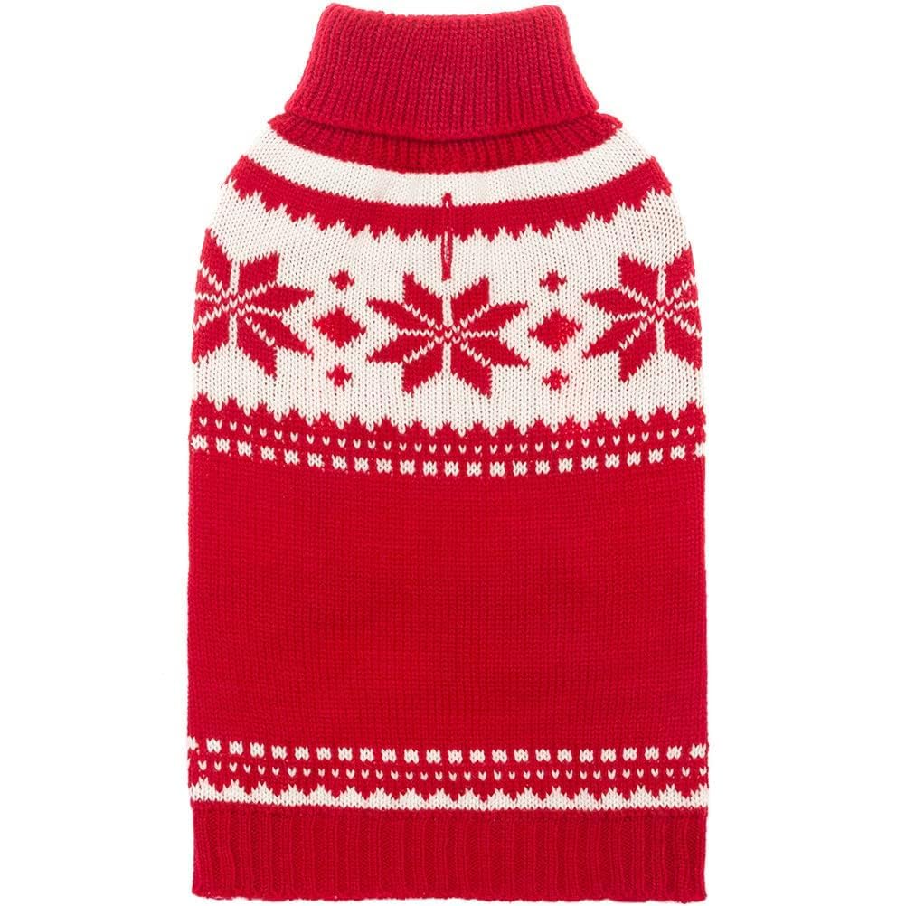 Mihachi Dog Sweater - Winter Coat Apparel Clothes With Colorful Stripes For Cold Weather Medium