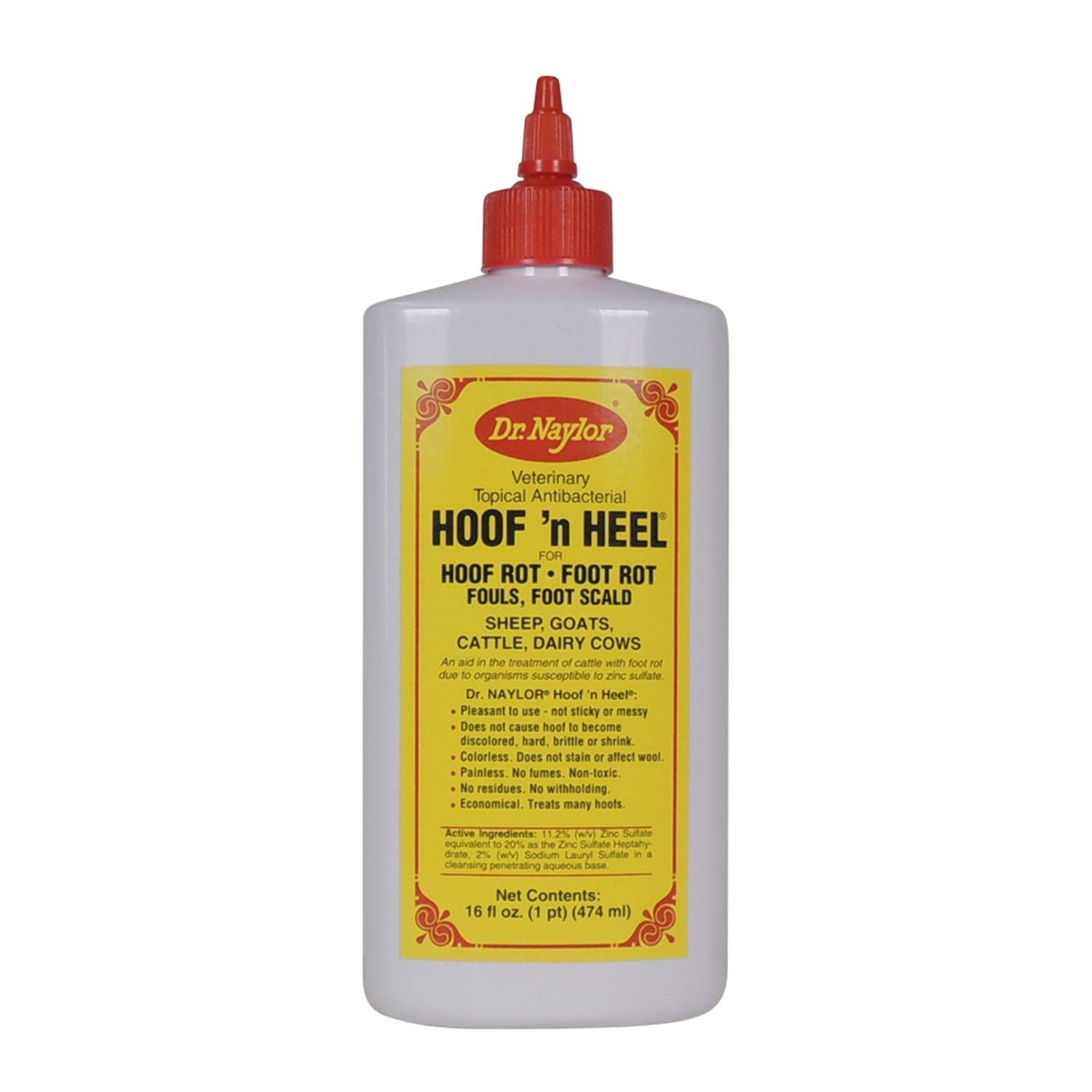 Dr. Naylor Hoof N Heal, Hoof Rot Foot Rot Wound Care, 16oz, Sheep Goat Cow Horse, 1-pack