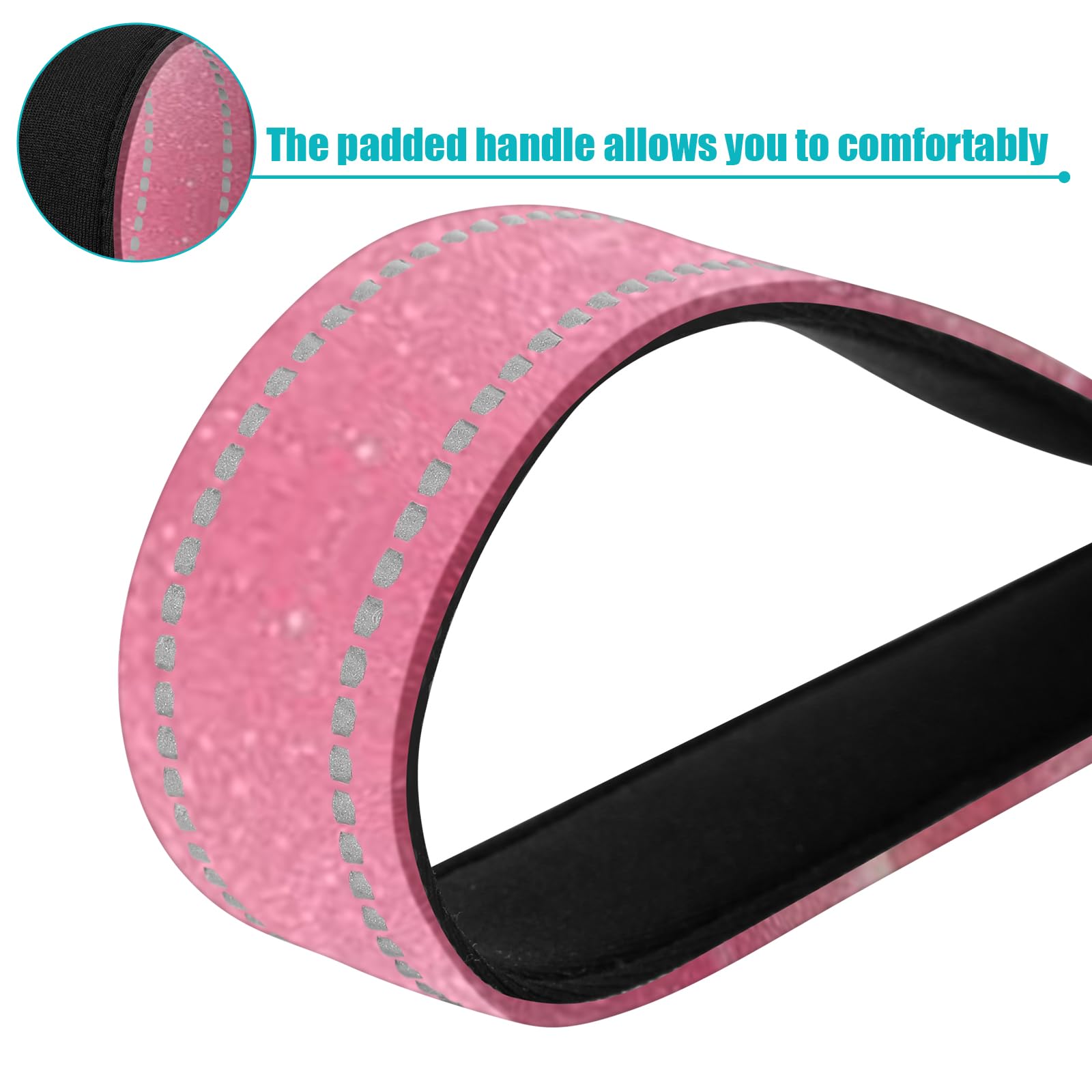 Short Dog Leash With Reflective Nylon Padded Handle - Perfect For Training And Control Of Large And Medium Sized Dogs. (Cool Pin