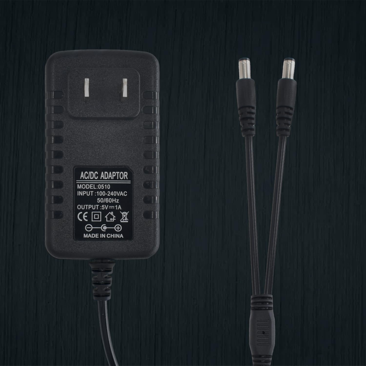 BOEEA Dual Lead Charger for Mini Educator E Collar, Model U-550A, 5V PVC Power Adapter for 300/400 Series Dog Training Collars