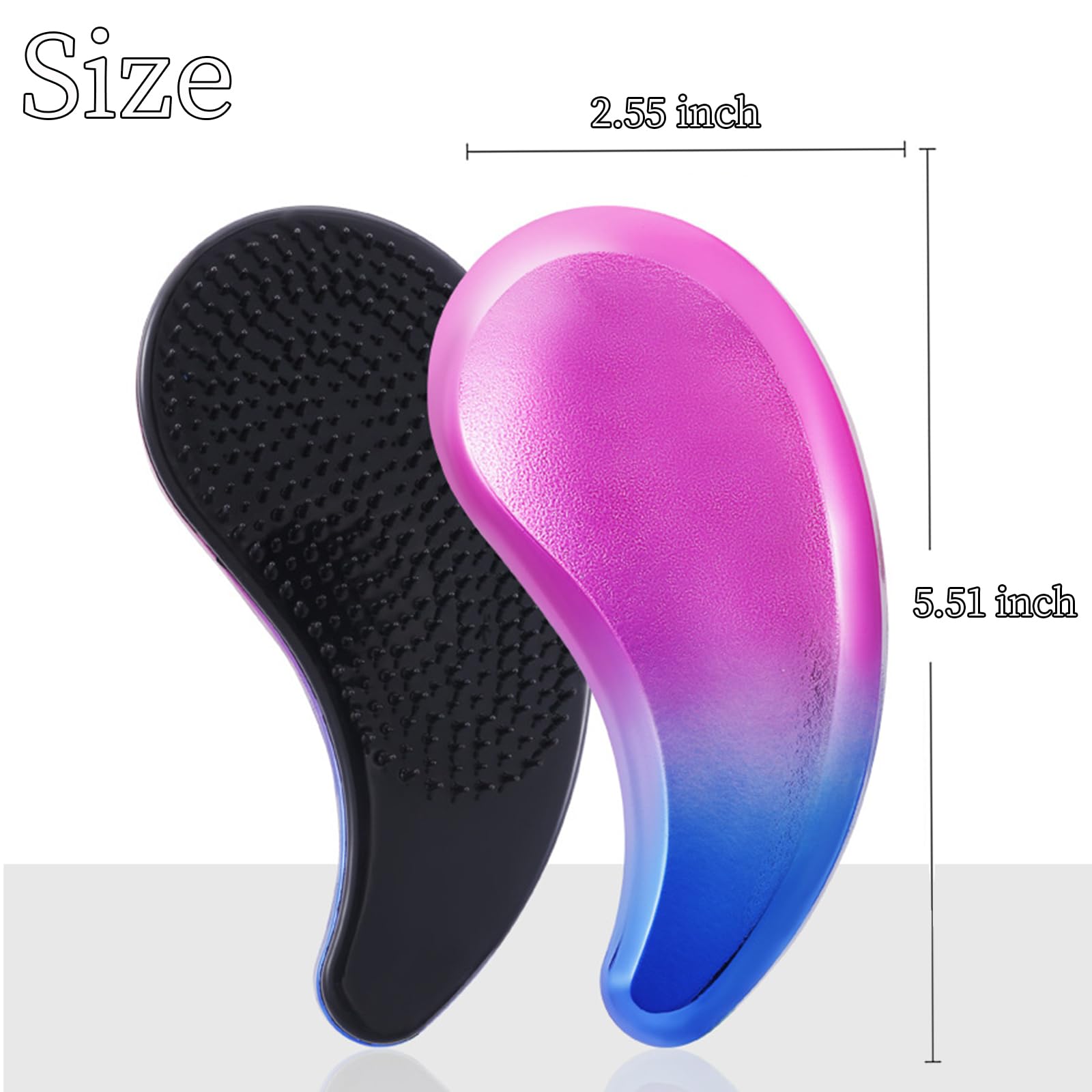 MAEELOU Small Dog Brush- Grooming Tool for Teddy, Yorkies, Maltese, Shih Tzu, Chihuahua - Puppy Hair Brush (Gradient Color)