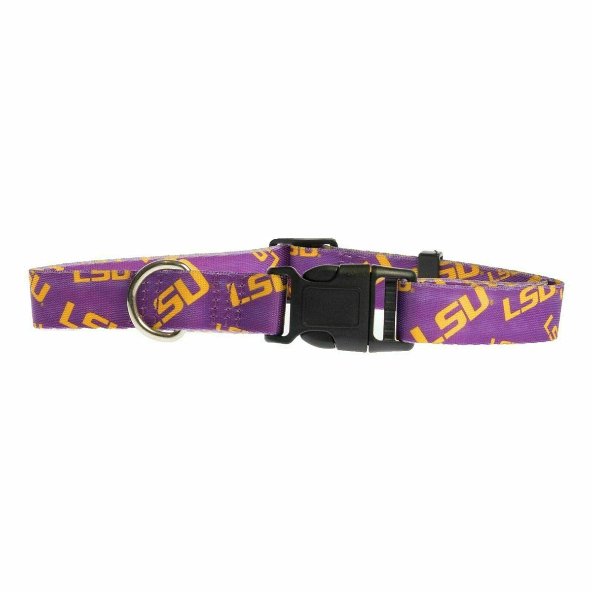 Littlearth Unisex-Adult Ncaa Lsu Tigers Pet Collar, Team Color, Large