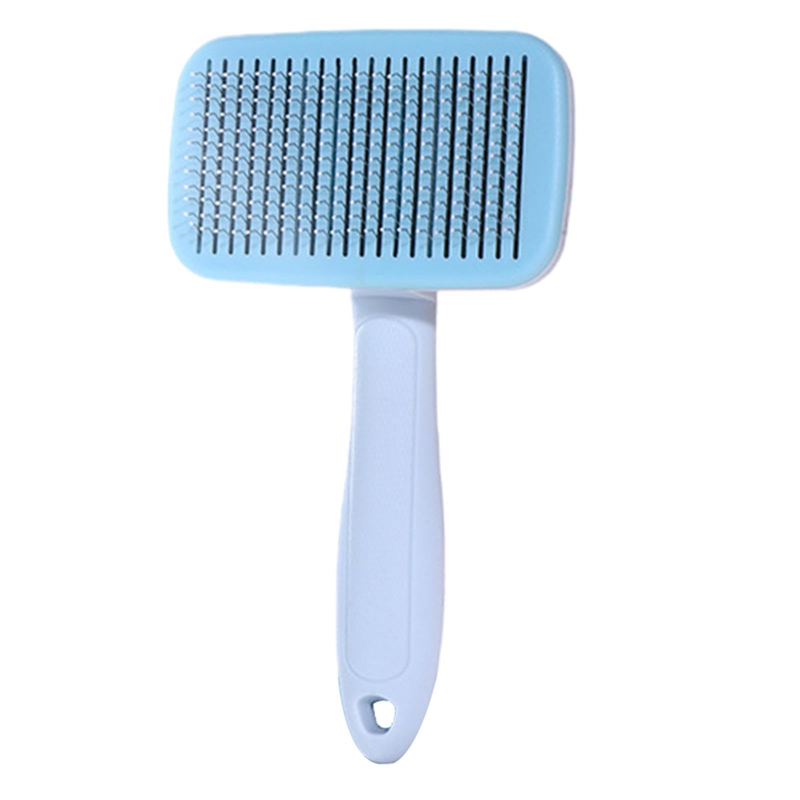 Enakshi Dog Grooming Brush Durable Portable Self Cleaning Slicker Brush for Pet Dogs Blue|Pet Supplies | Dog Supplies | Grooming