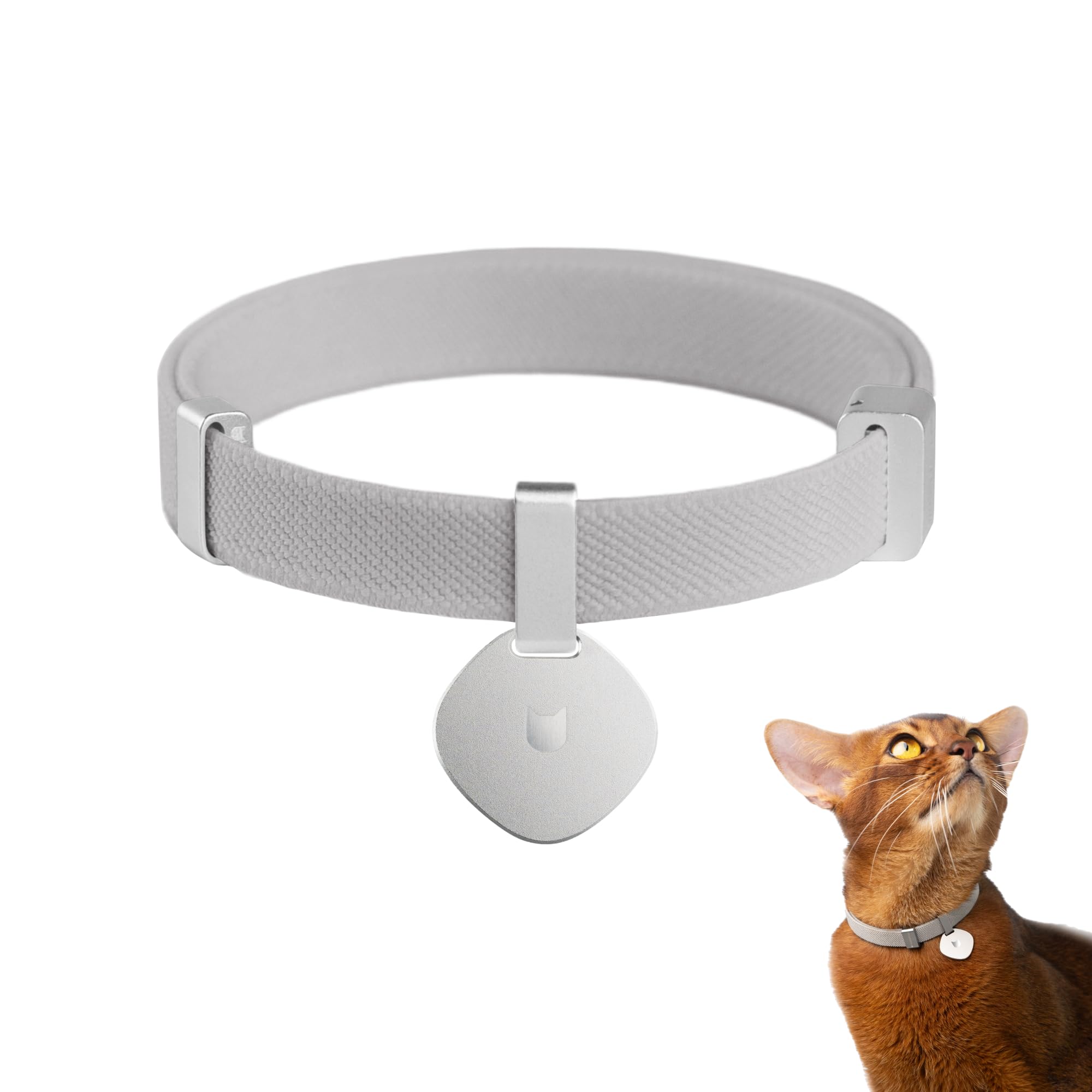 Buddyarmor Safety Cat Collar Pro And Tag Set - U.S. Ida Gold Award, Elastic Release Cat Collar Charm Tag, Non Breakaway Cat Coll