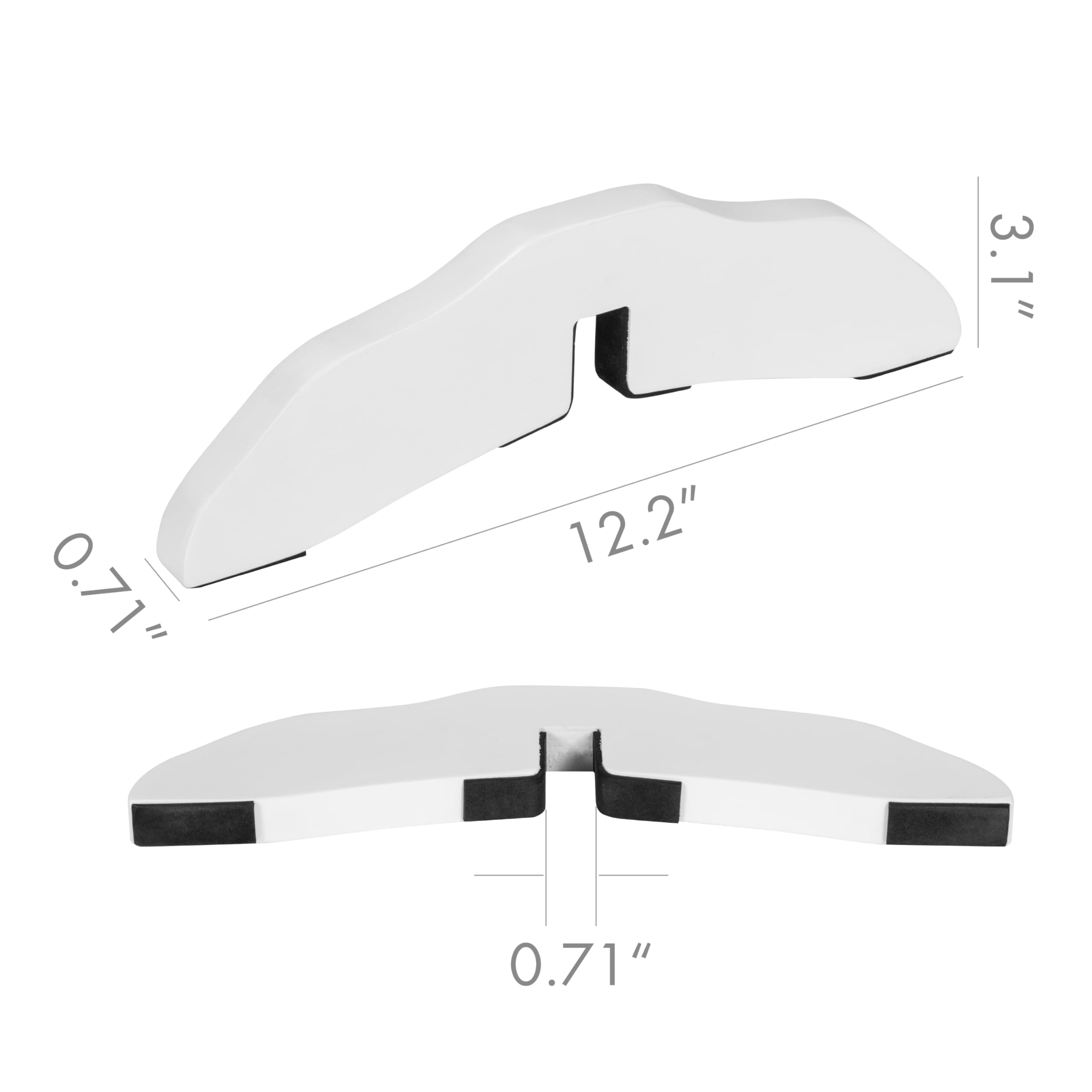 PAWLAND 360° Configurable Dog Gate Support Feet - White, 2 Count, Model SS20-UTXP24