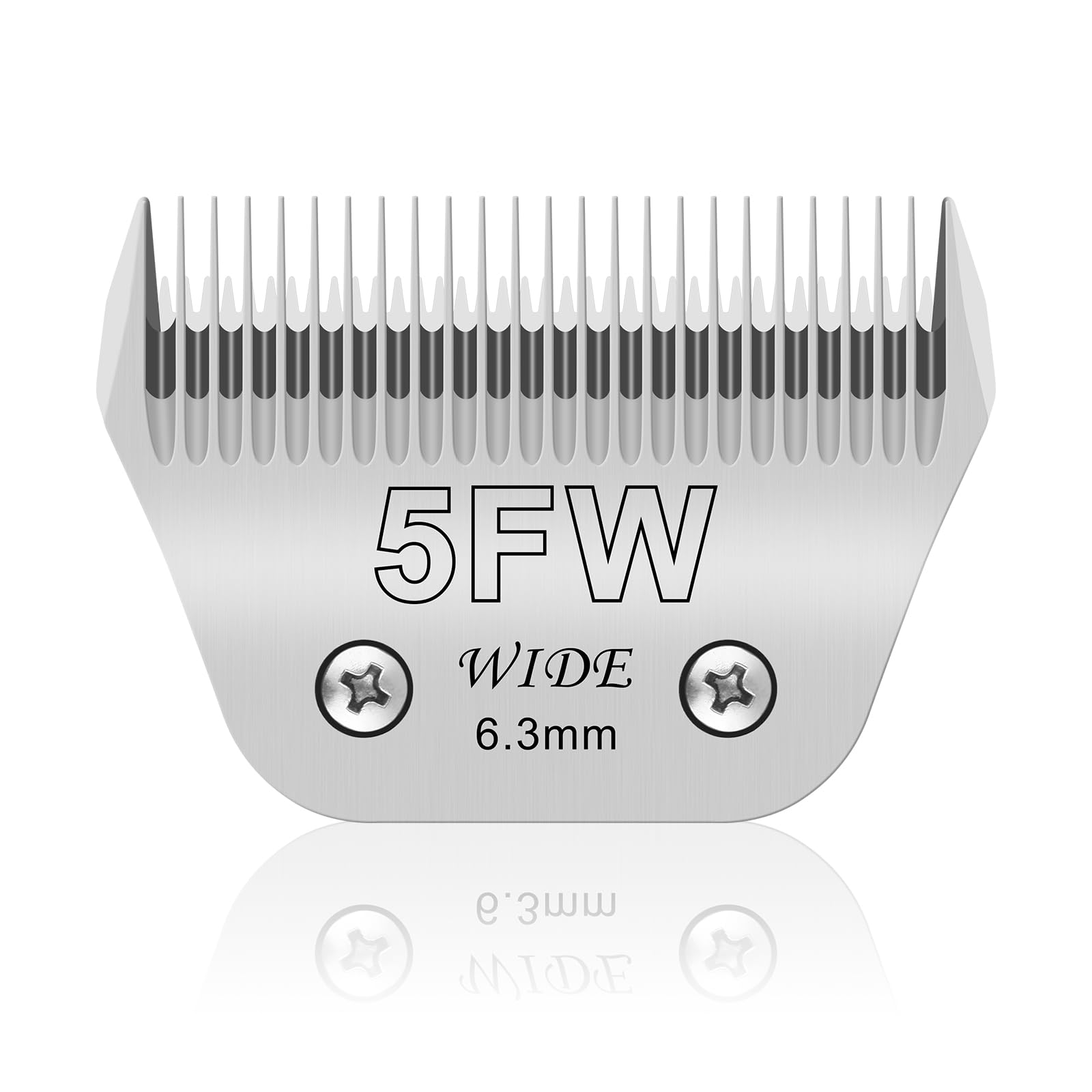 5FW Pet Dog Grooming Detachable Wide Blades,Compatible with Andis,Oster A5,Wahl KM10 Clippers,Cut Length 1/4''(6.3mm)