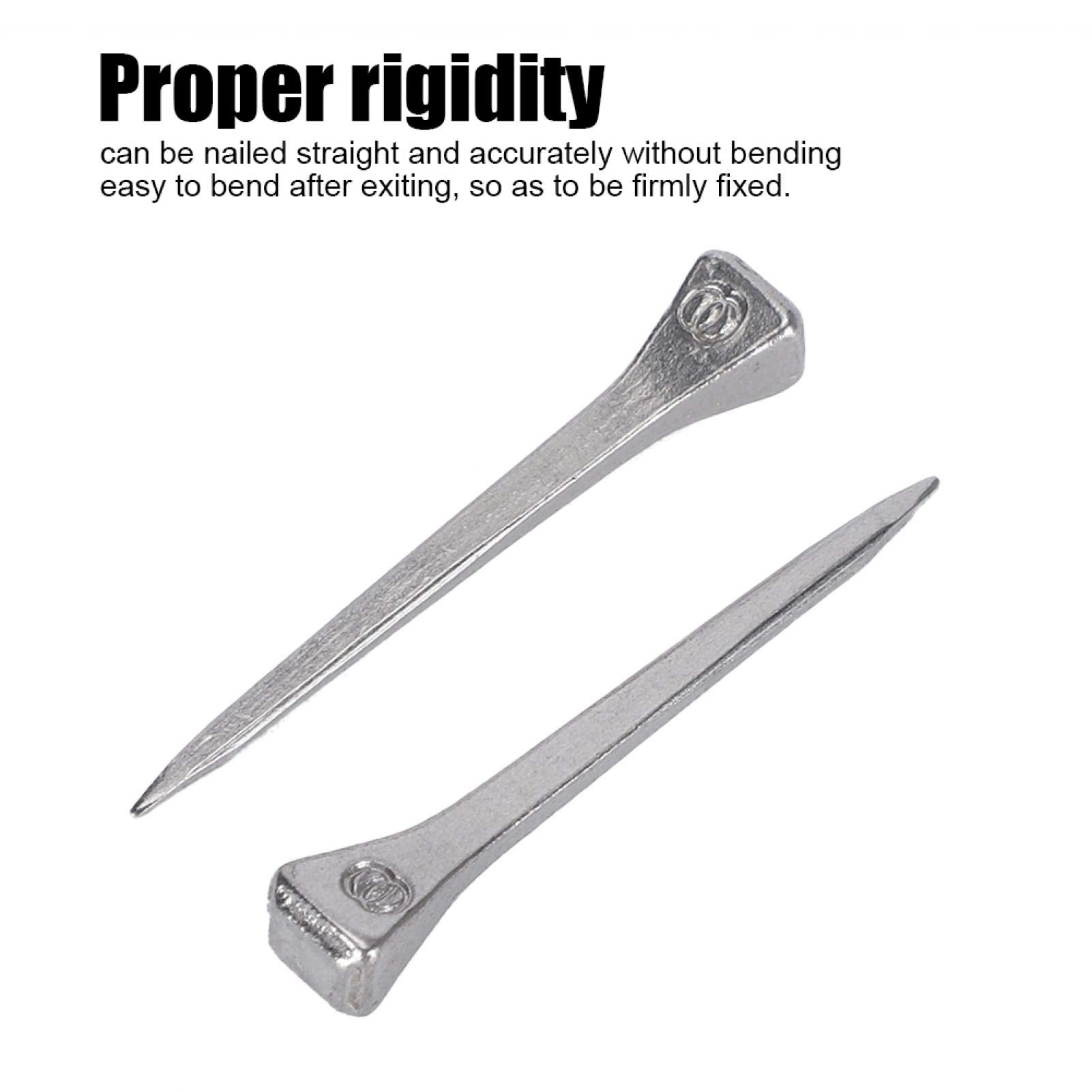 Salaty Steel Horseshoe Nails, Nail Accessory Horse Equipment Horse Hoof Nail, 4.8Cm Steel E4 Horseshoe Nail 250Pcs Horseshoe Nai