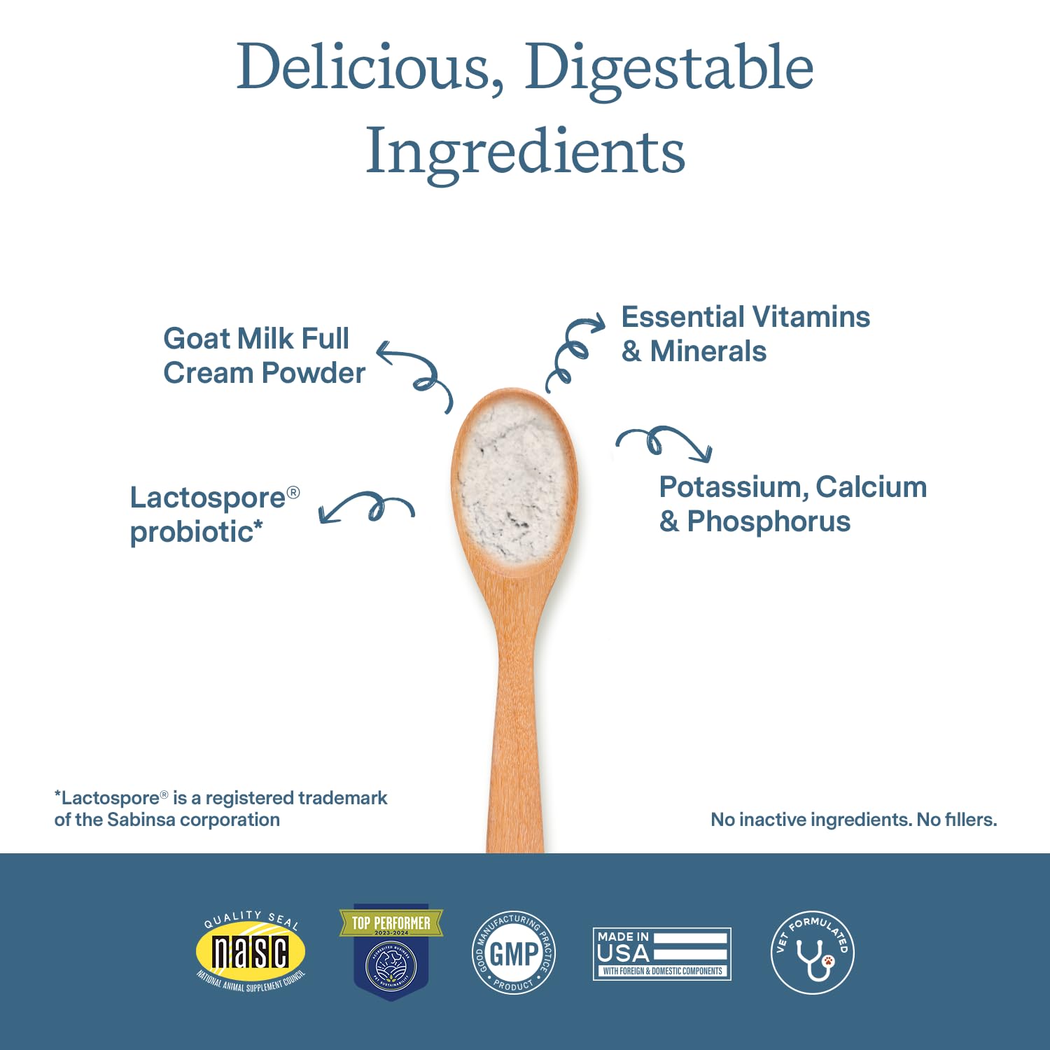 Fera Pet Organics Multivitamin Goat Milk Cat & Dog - Vet Created - Cat & Dog Multivitamin - Probiotics & Essential Vitamins & Mi