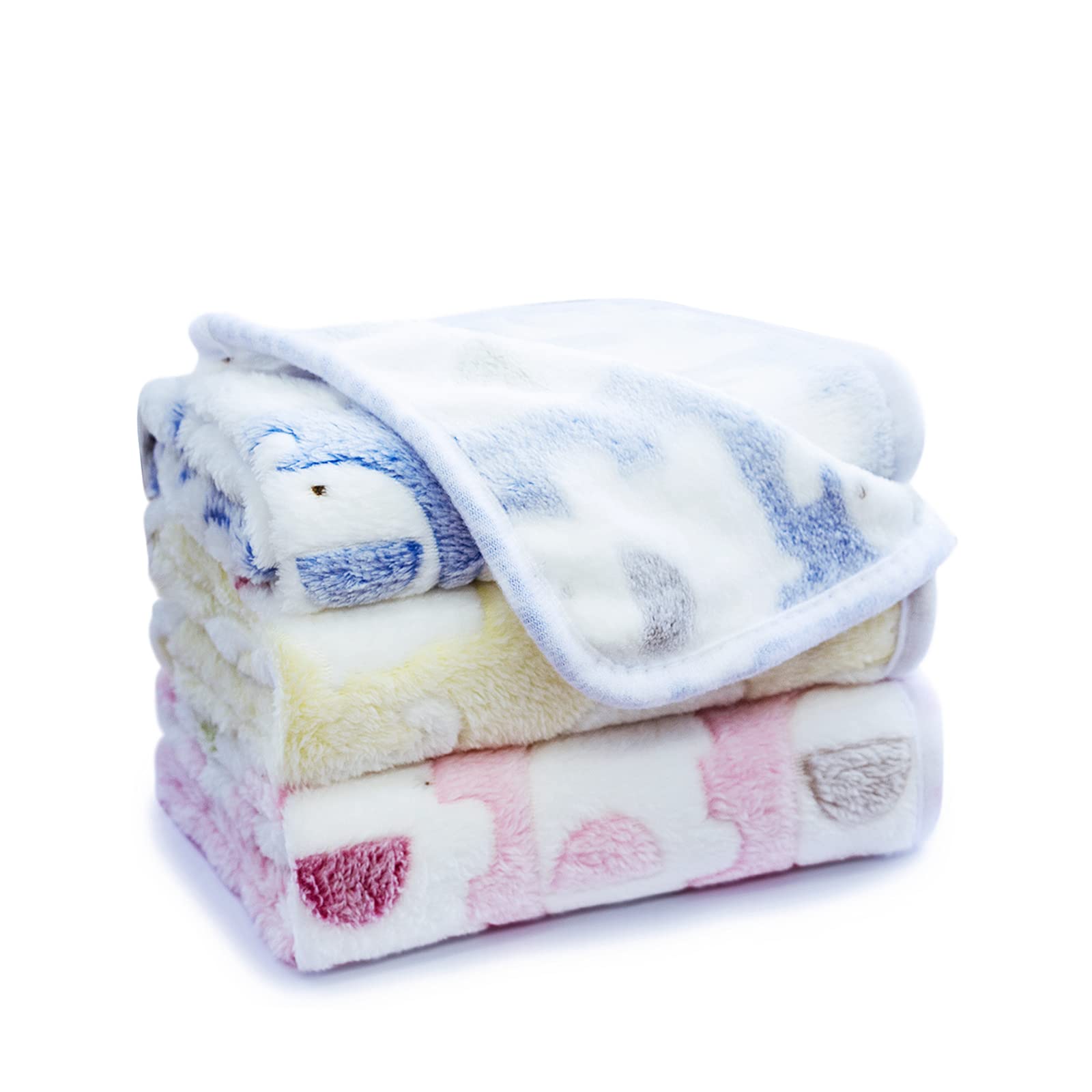 Yizhi Miaow 1 Pack 3 Colors 23' X 15.5' Small Blanket Soft Warm Fleece Throw Blanket Pet Kitten Blanket Fleece Puppy Blanket Cushion Ultra Light Comfortable Soft Warm Sleep Mat