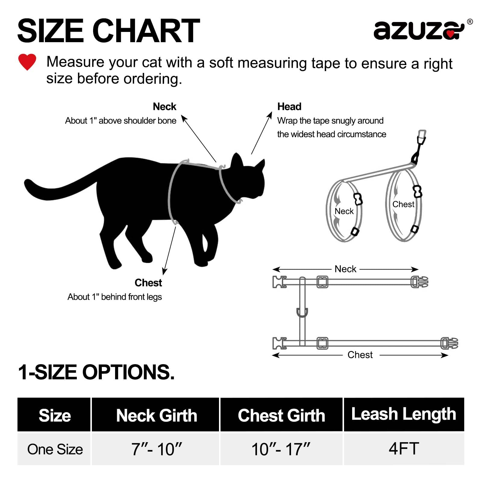 Azuza Cat Harness And Leash Set For Safe Walking And Travel, Escape Proof Cat Harness, Lightweight Soft And Comfortable, Adjustable Kitten Harness For Small Medium Large Cats, Lemon
