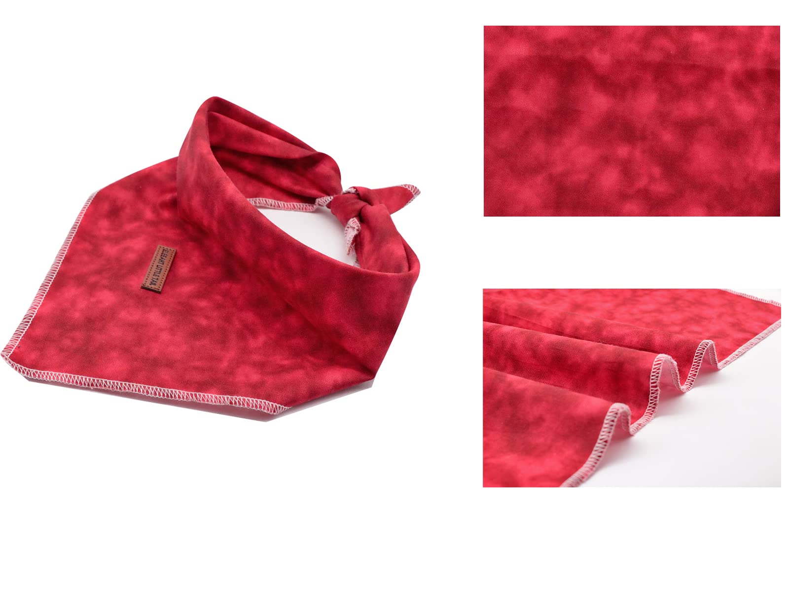 Elegant Little Tail Dog Bandanas - 1 Pack Washable Christmas Scarves For Small & Medium Dogs
