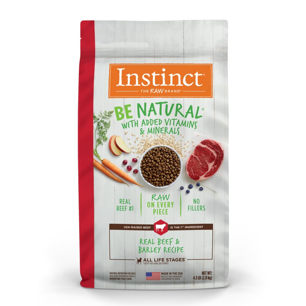 Be Natural Beef & Barley Dry Dog Food, 4.5 lb. Bag