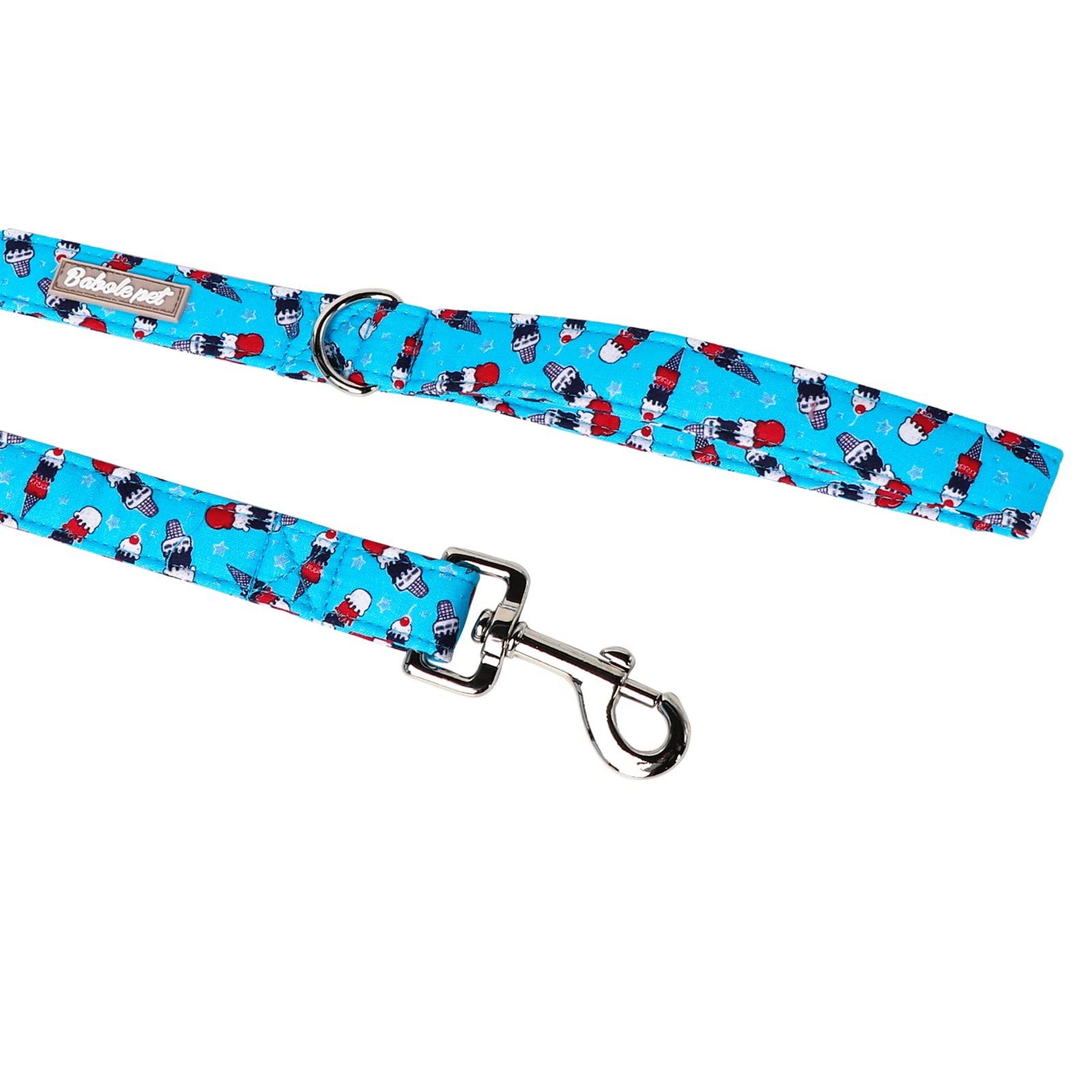 Babole Pet 4Th Of July Dog Leash Durable Handmade American Flag Day Dog Leashes With Soft Handle Manual Dog Leashes Matching Blu