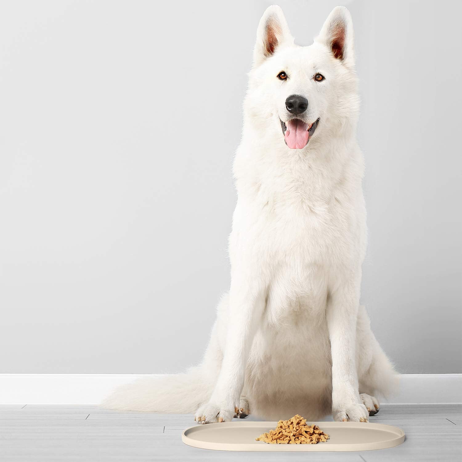 DogBuddy Dog Food Mat - Waterproof Dog Bowl Mat, Silicone Dog Mat for Food and Water, Pet Food Mat with Edges, Nonslip Dog Feedi