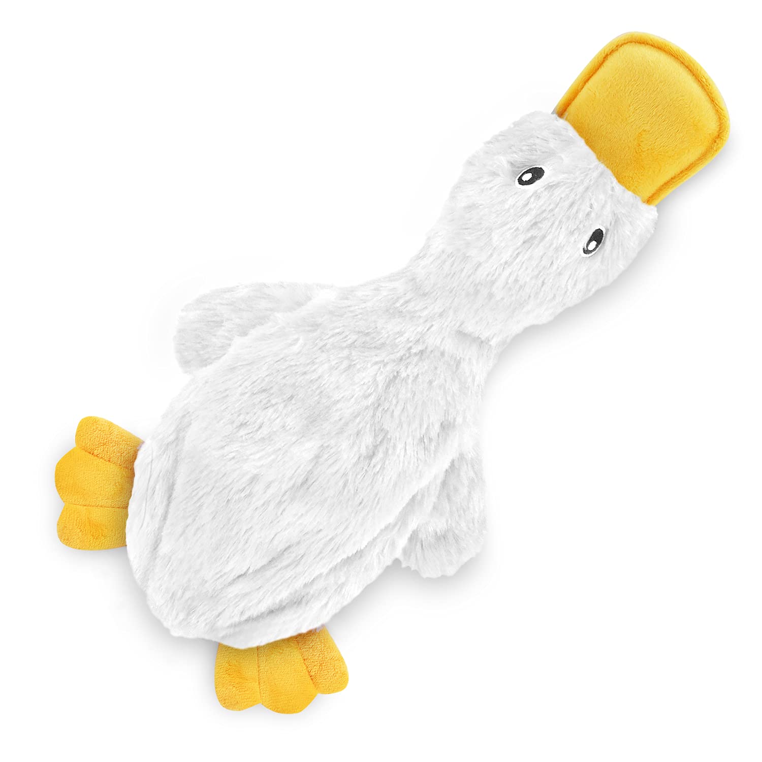 Best Pet Supplies Crinkle Dog Toy For Small, Medium, And Large Breeds, Cute No Stuffing Duck With Soft Squeaker, Fun For Indoor