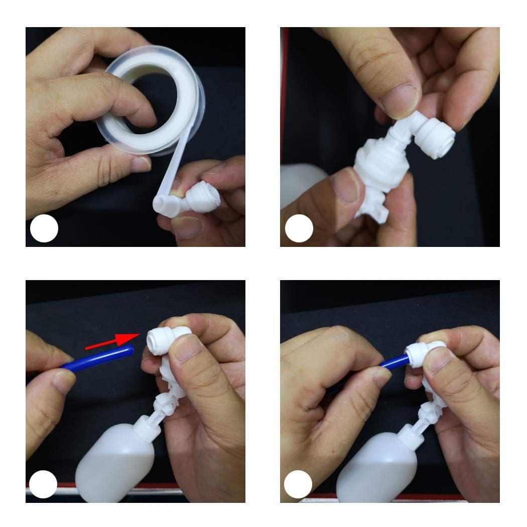 Malida Water Filter Float Ball Valve,Or Fish Aquarium Uses 1/4 Inch Supply Tube.