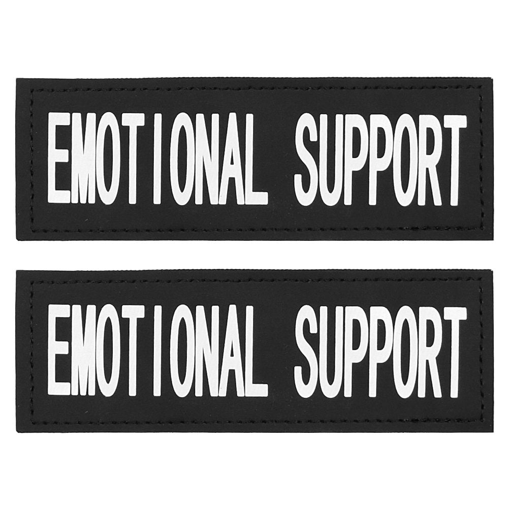 Fairwin Emotional Support Dog Patches, Reflective Removable Dog Tags For Service Vest Dog Harness