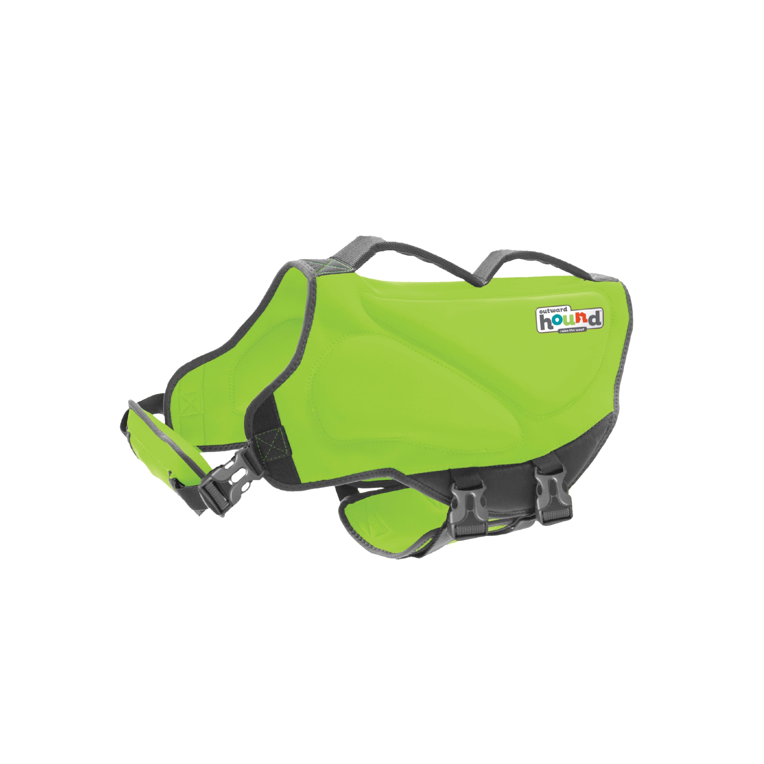 Outward Hound Dawson Swim Dog Life Jacket, Green, Large
