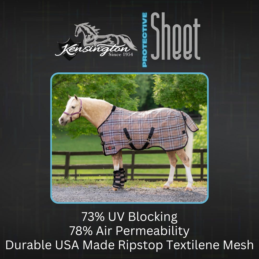 Kensington Breathable And Uv Protective Sheet Surefit All Season Protection For Horse - 57'', Atlantis