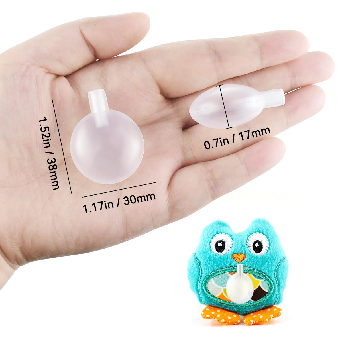 Yuntop 50Pcs Squeakers For Dog Toys, 30 Mm Noise Maker Insert Replacement For Pet Supply Cat Toys