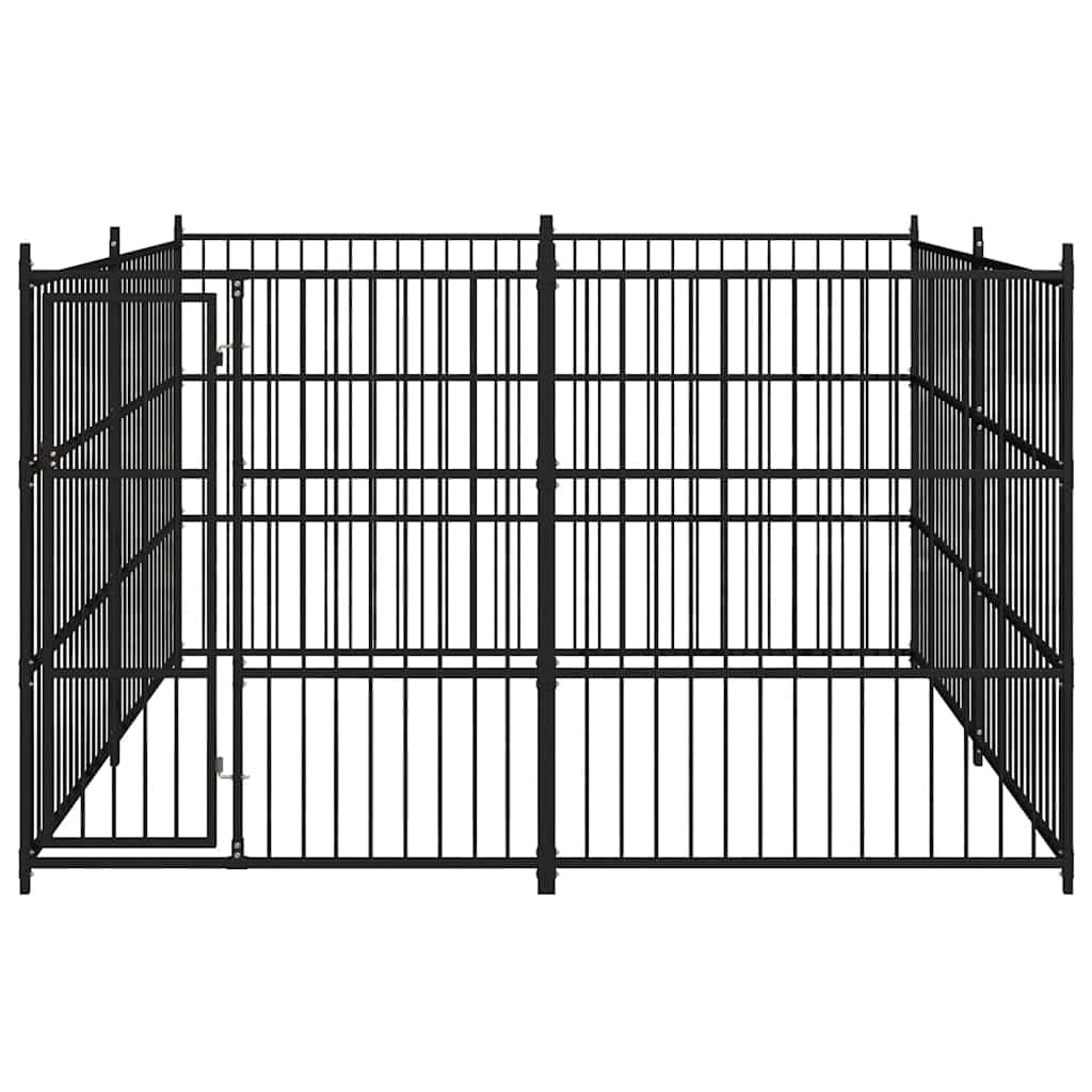 vidaXL Outdoor Dog Kennel 118.1x118.1x72.8