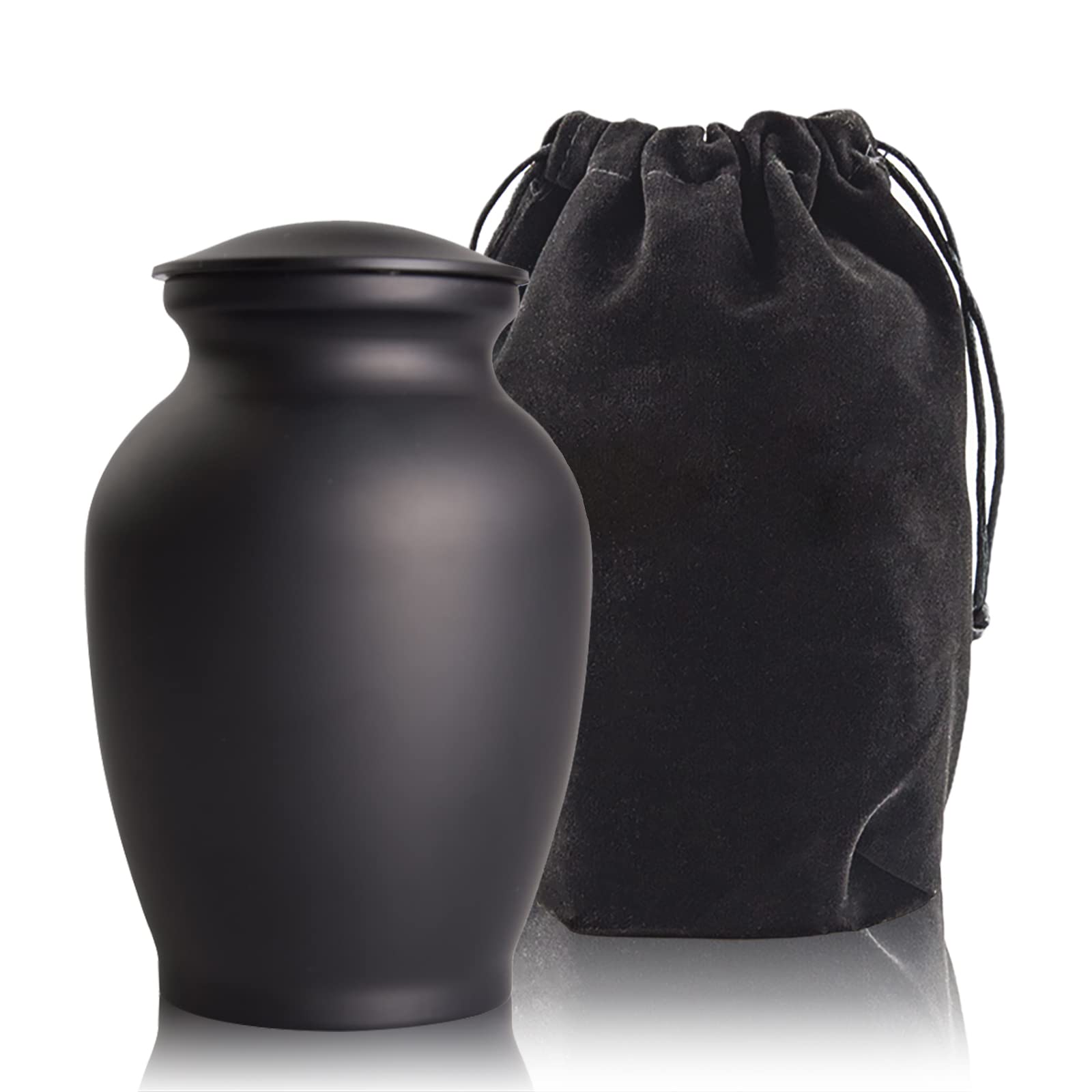 Pcs Memorial Pet Cremation Urns For Dogs Ashes, Dog Keepsake Urns For Ashes, Black Pet Urn-Medium