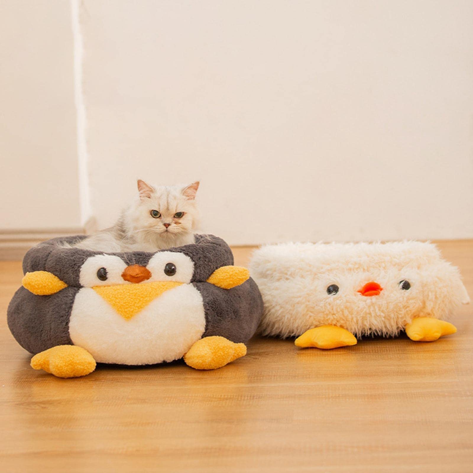 APIRILY Pet Dog Warm Cushion Kitty Small Medium Dog Sleeping Round Cat Bed Hut | Pet Supplies | Cat Supplies | Beds