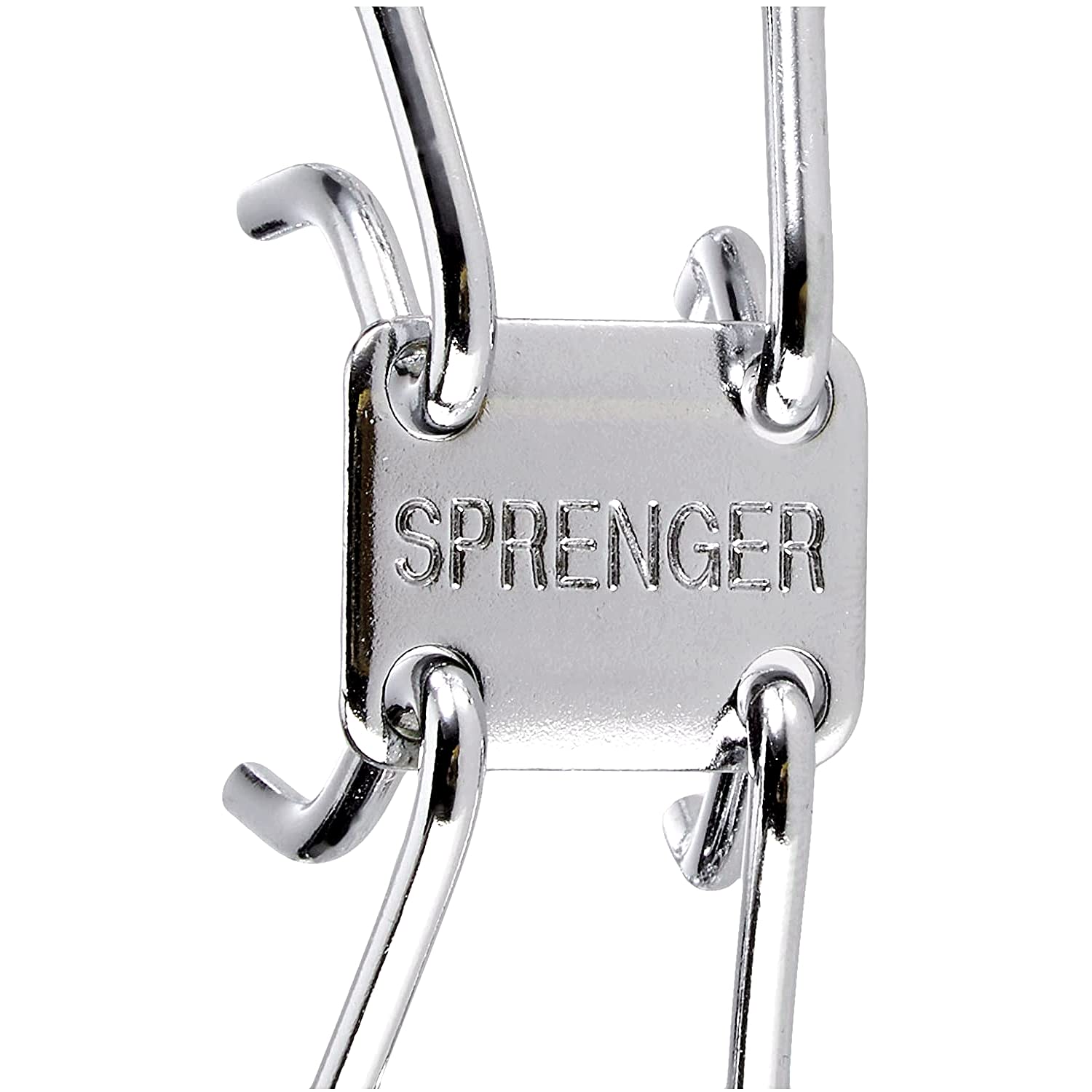 Herm Sprenger Heavyweight Prong Collar 25' Long For Necks Of Up To 22', Chrome Plated Steel