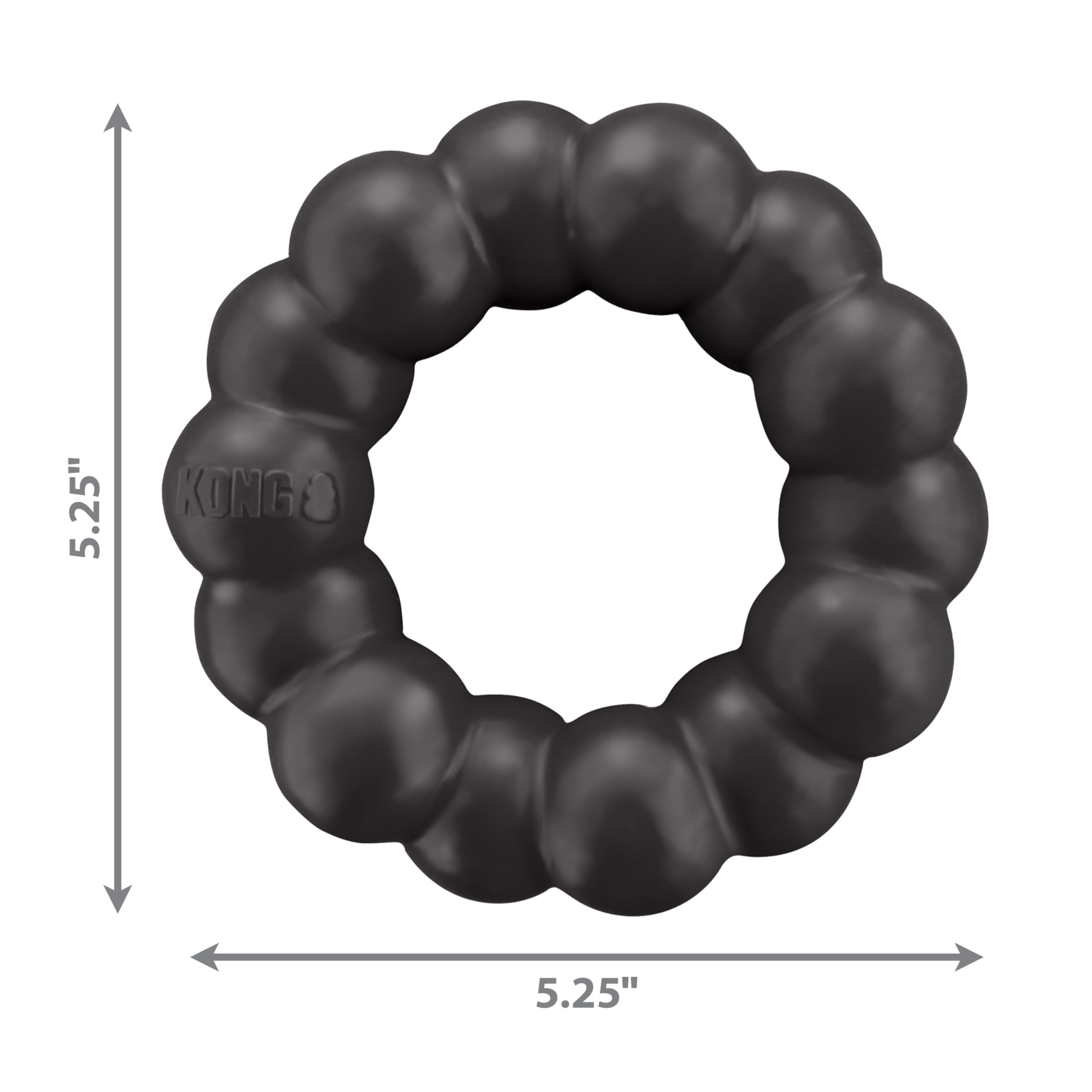 KONG Extreme Ring - Durable Natural Rubber Ring Toy for Healthy Chewing Habits - Chew Toy Supports Dog Dental Health - Dog Toy S