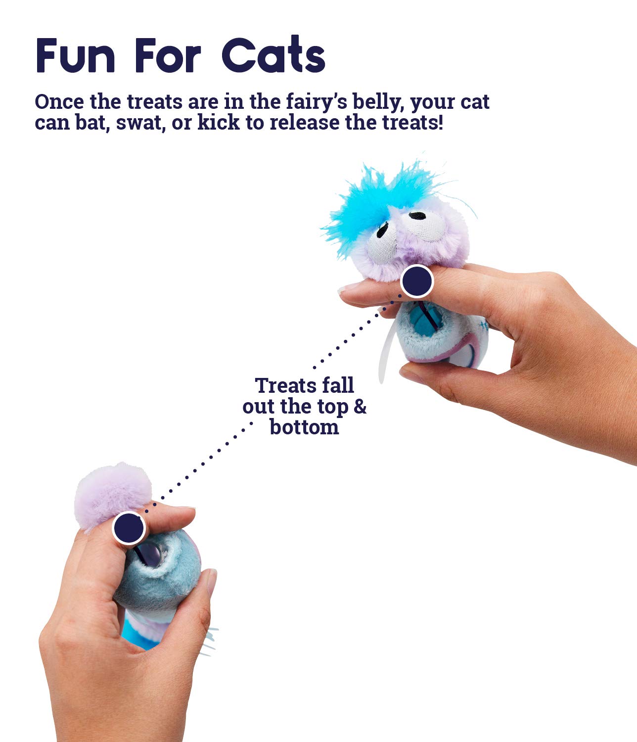 Catstages Swat N Treat Fairy Kicker Treat Dispensing Toy for Cats