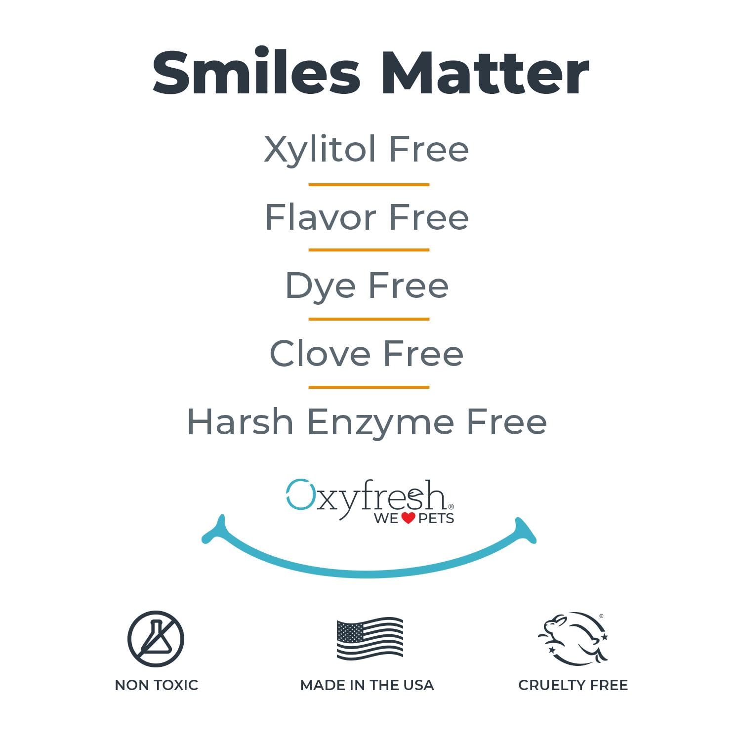 Oxyfresh Premium Dog Toothpaste - Best Dog Teeth Cleaning & Dog Plaque and Tartar Fighter - Safe for Cat Toothpaste Too - Vet Fo