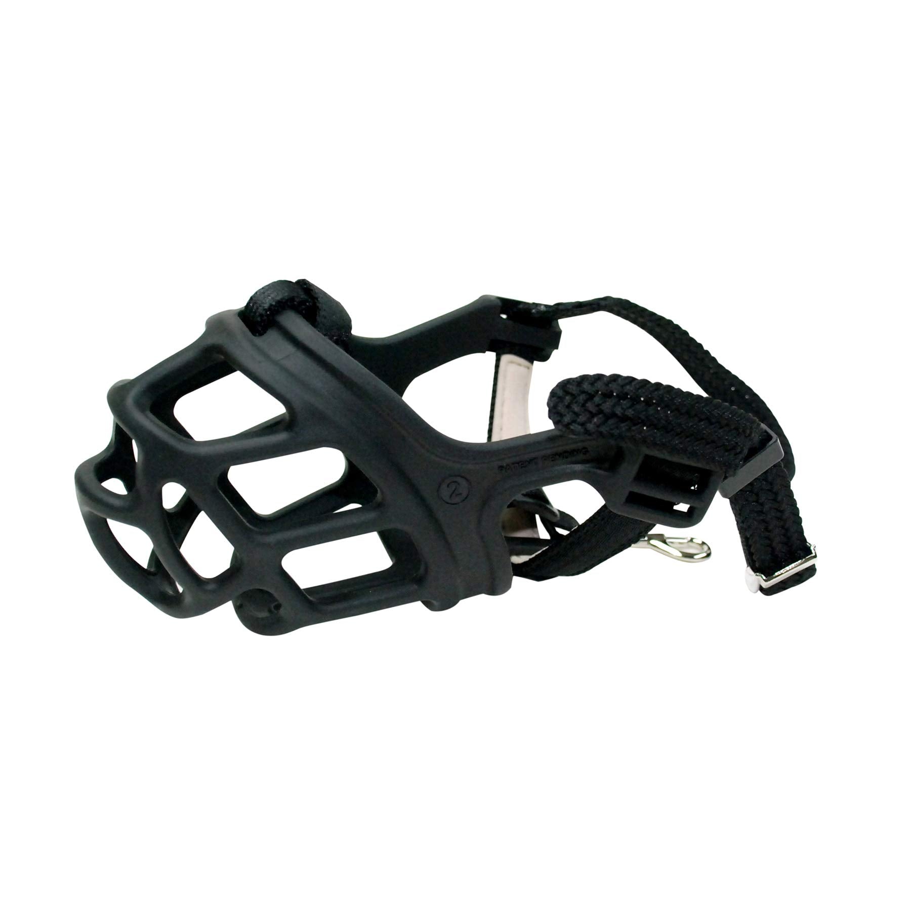 ZEUS Alpha TPR Muzzle for Small Dogs, Comfort Fit Design Prevents Biting, Barking and Chewing, Black