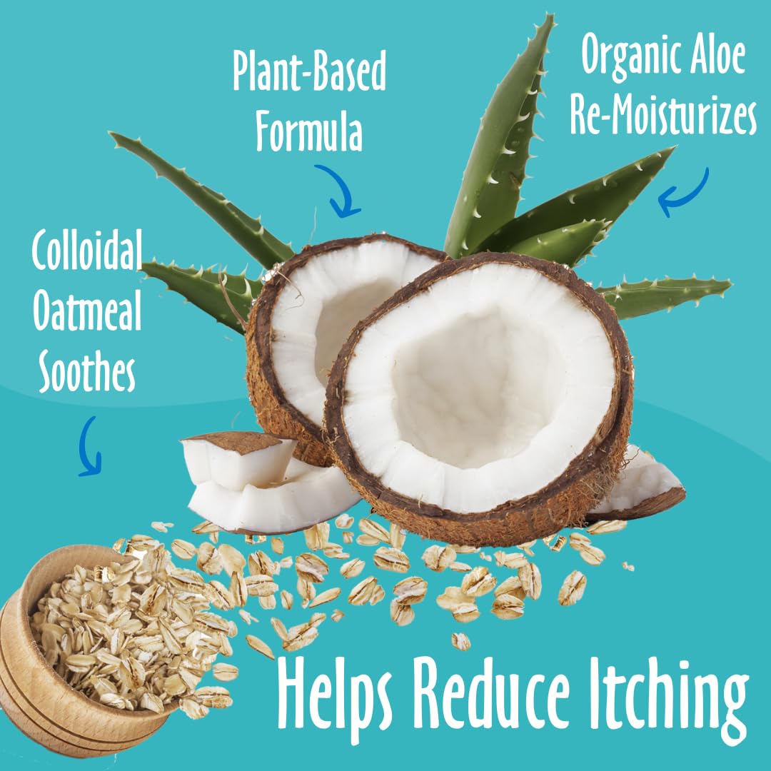 Earthbath Oatmeal & Aloe Dog Conditioner- Helps Allergies, Itching, & Dry Skin, Cruelty-Free Pet Conditioners, Fragrance-Free Dog Wash- 16 Oz (1 Pack)