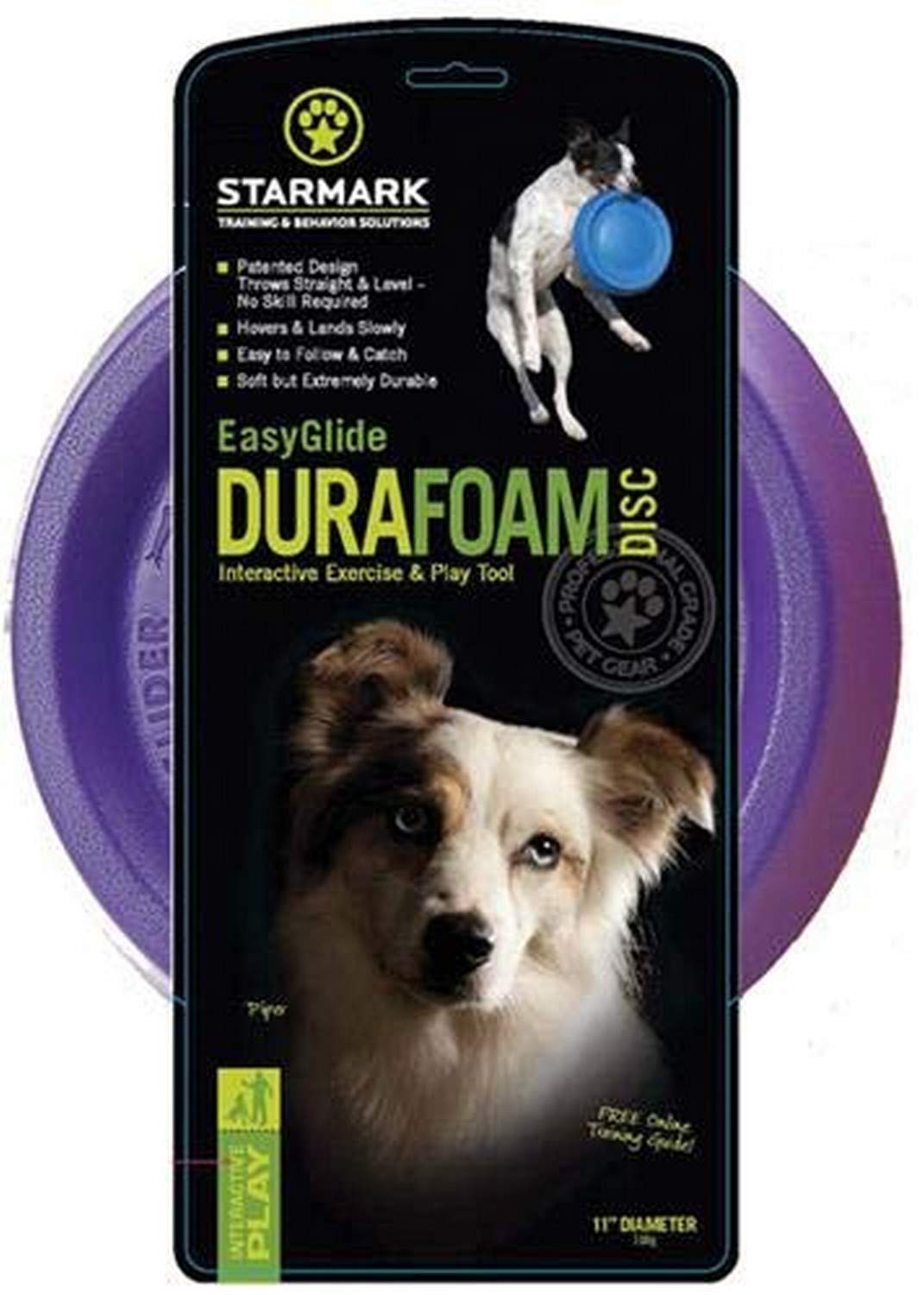 Starmark Easy Glide Durafoam Flying Disc Dog Toy, Color Varies 11'