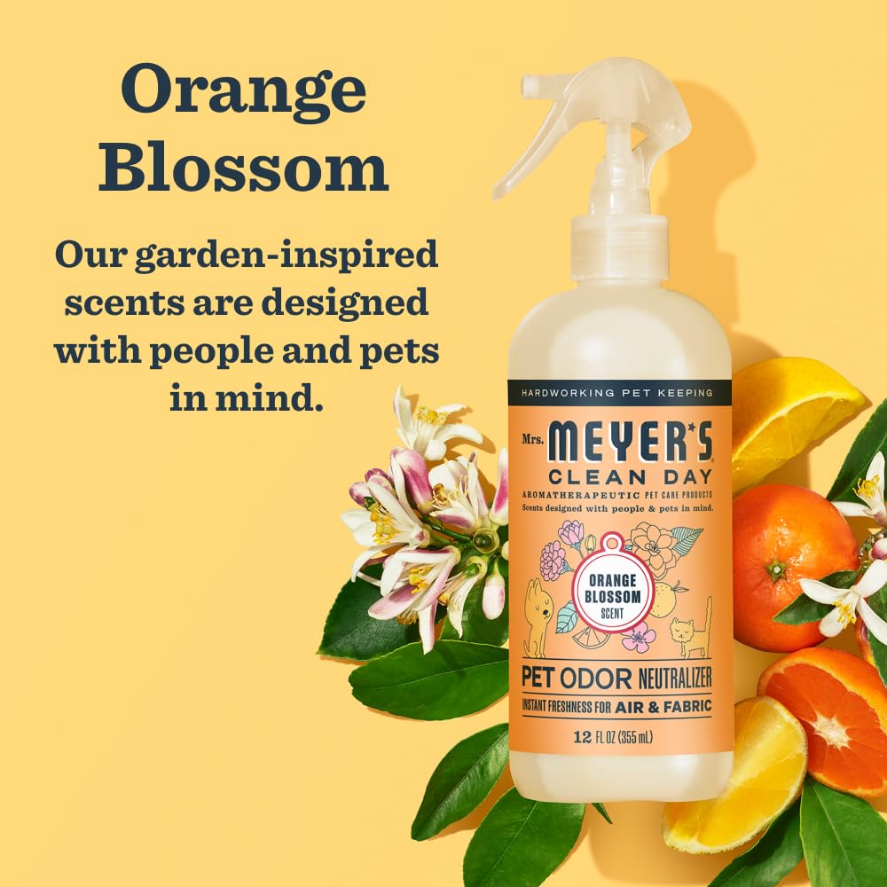Mrs. Meyer'S Clean Day Pet Odor Neutralizer, Orange Blossom Scent, 16Oz