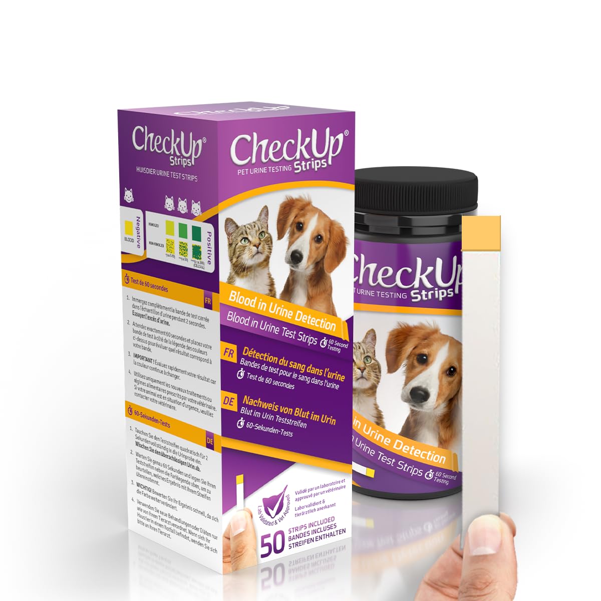 Checkup Testing Strips X 50 (Blood In The Urine Test Strips For Cats & Dogs)