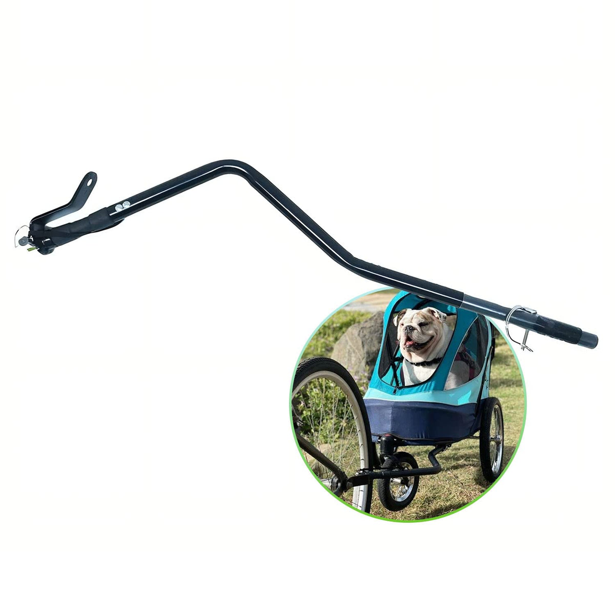 Petique Pet Jogger Bike Adapter: Attaches Securely, Adjustable Distance, Durable Clasp, Portable, Lightweight, Sturdy, Durable, Compatible With Petique Joggers Only